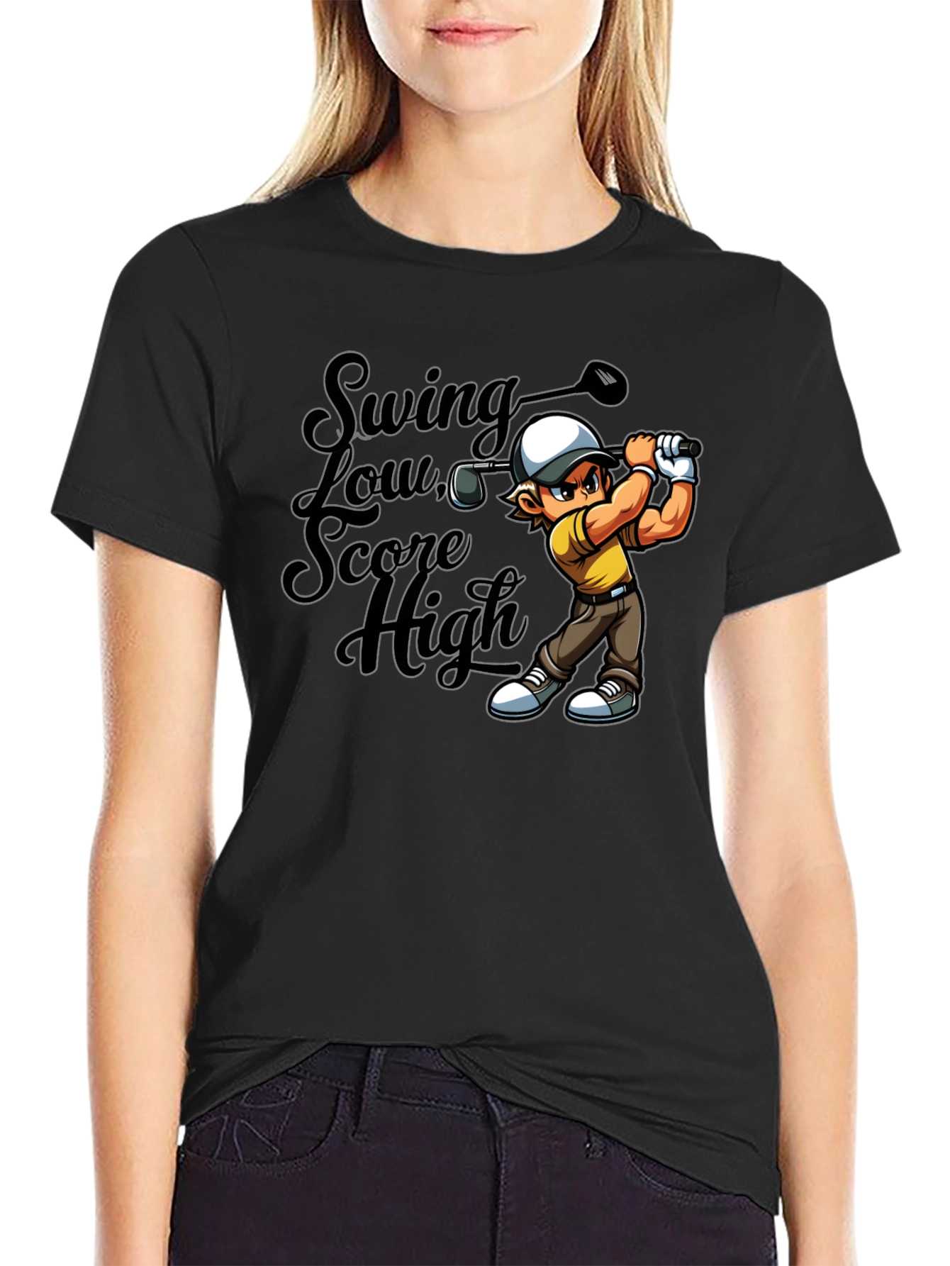 Golf Swing T-Shirt - Swing Low Score High - 2
