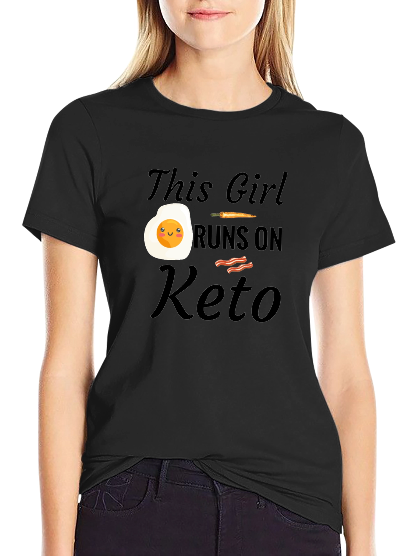 This Girl Runs on Keto T-Shirt - 2