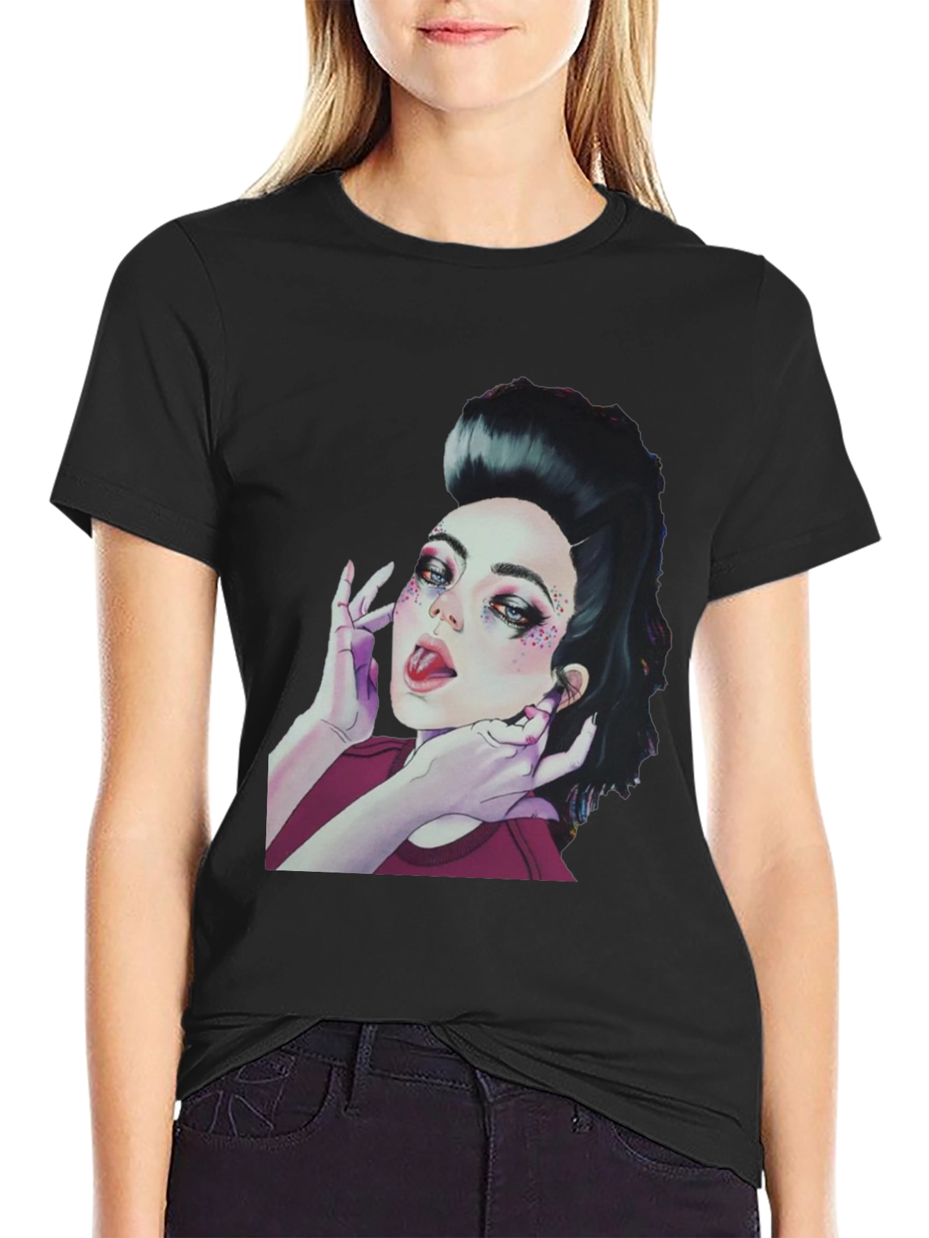 Woman Portrait Graphic T-Shirt - Unique Style - 2