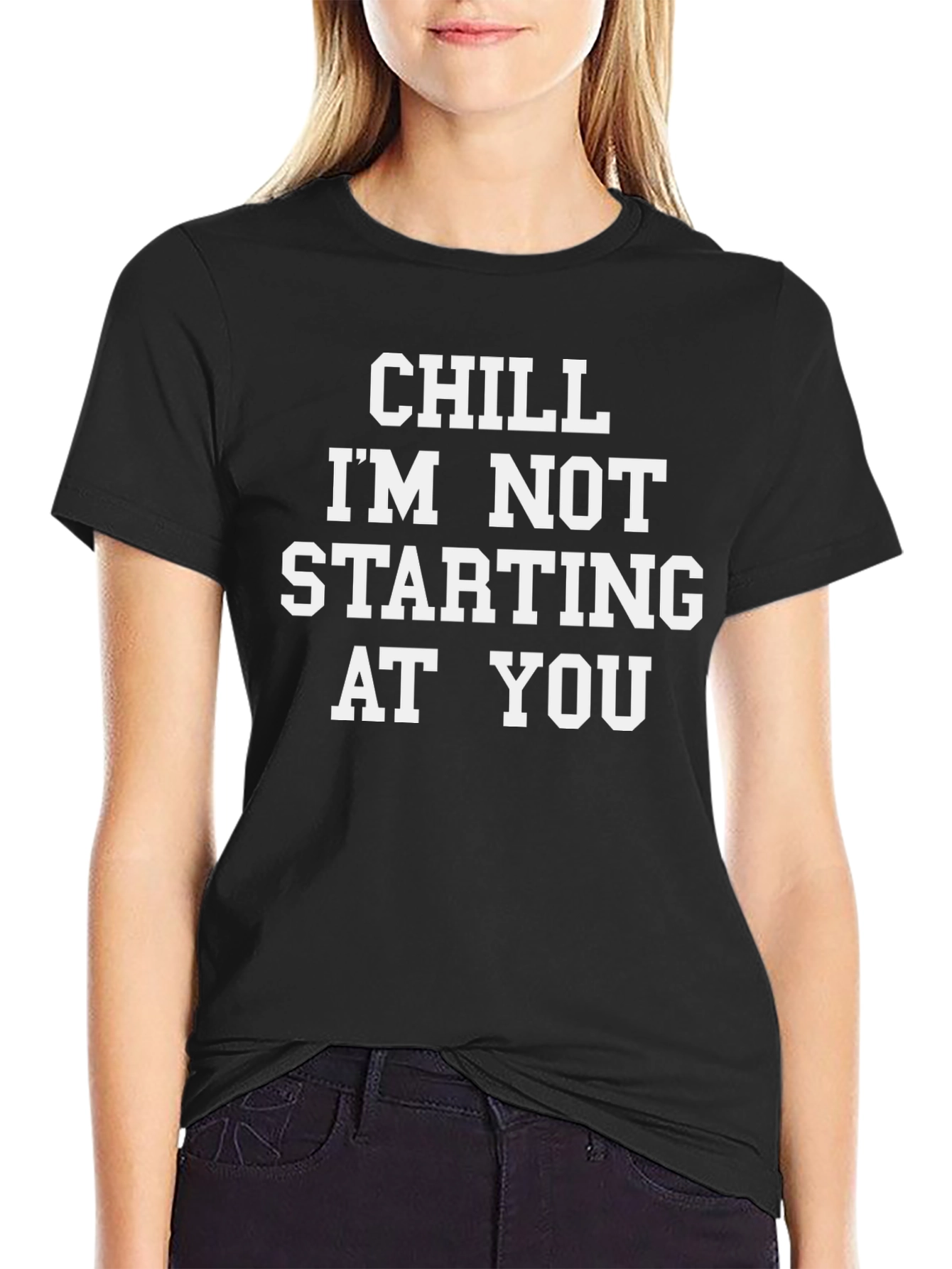 Black Chill I'm Not Staring T-Shirt view 2