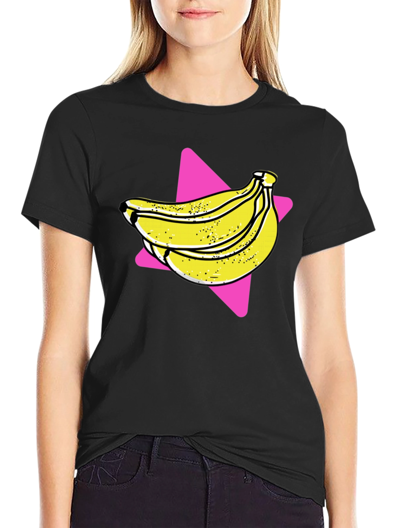 Black Banana Graphic Tee - Retro Style view 2