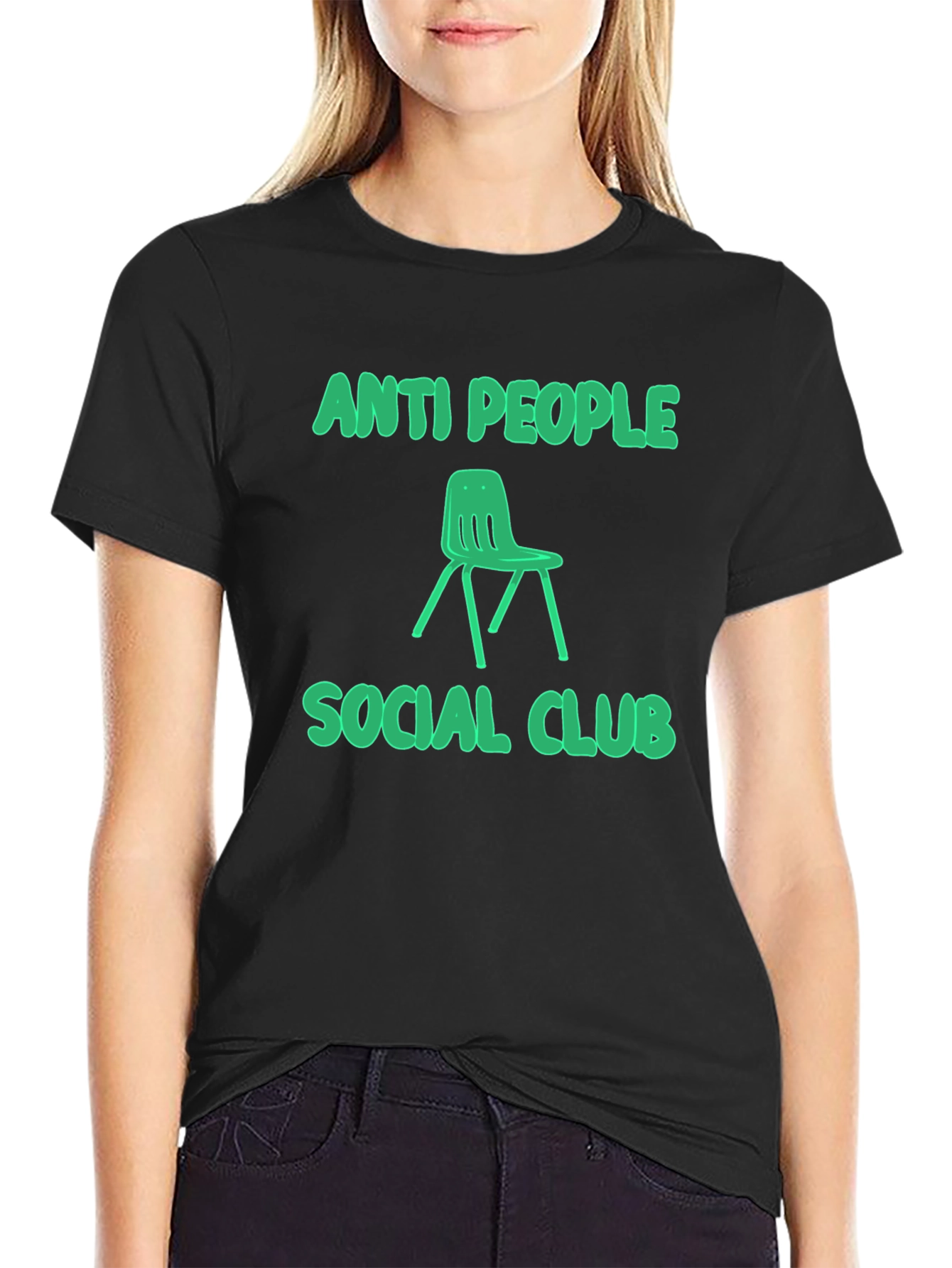 Black Anti People Social Club Graphic Tee - Black T-Shirt view 2