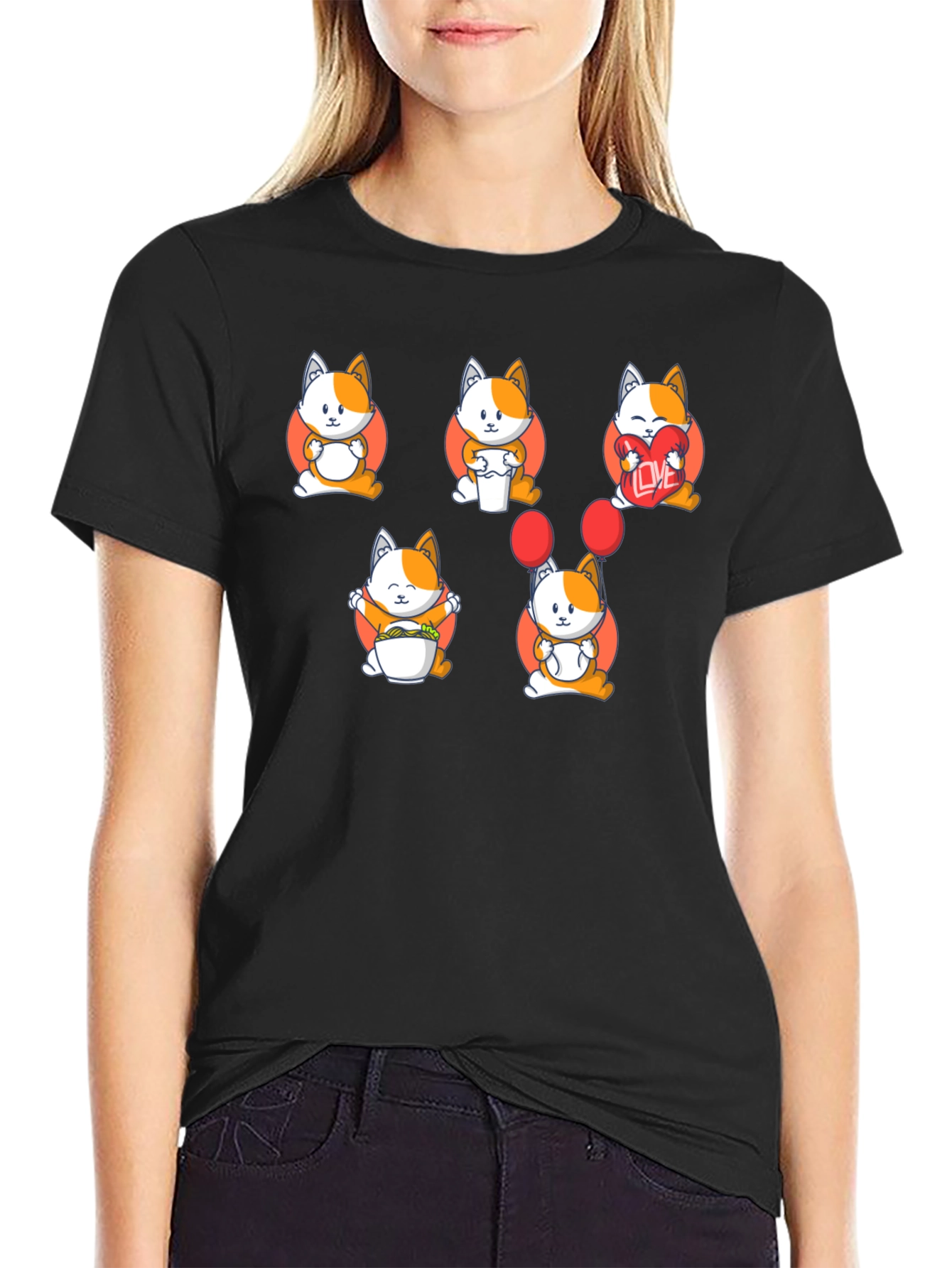 Cute Cats Graphic T-Shirt - 2