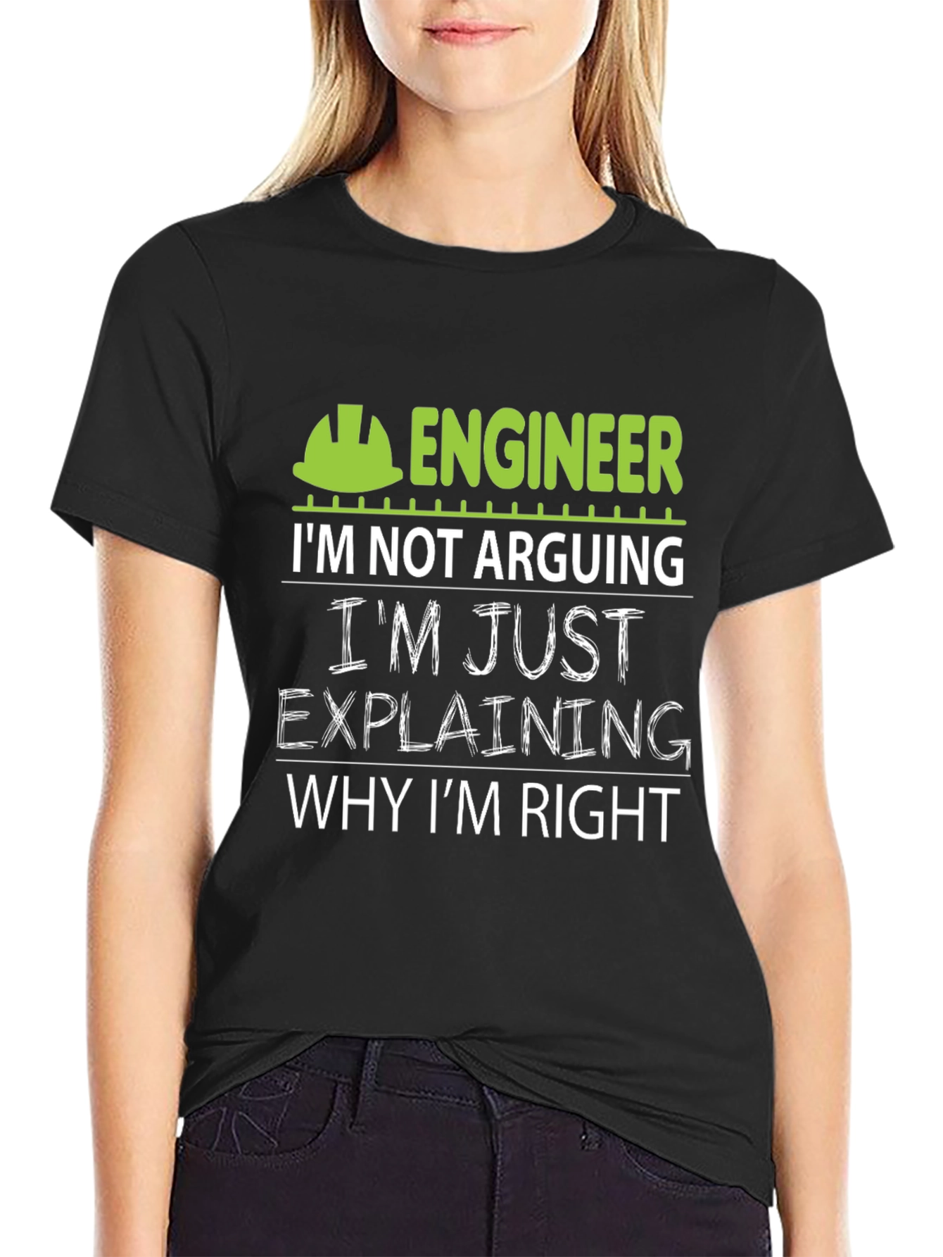 Black Engineer Explaining Humor T-Shirt view 2