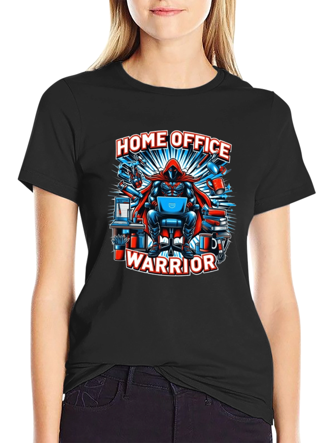 Home Office Warrior T-Shirt - Gamer Geek Tee - 2