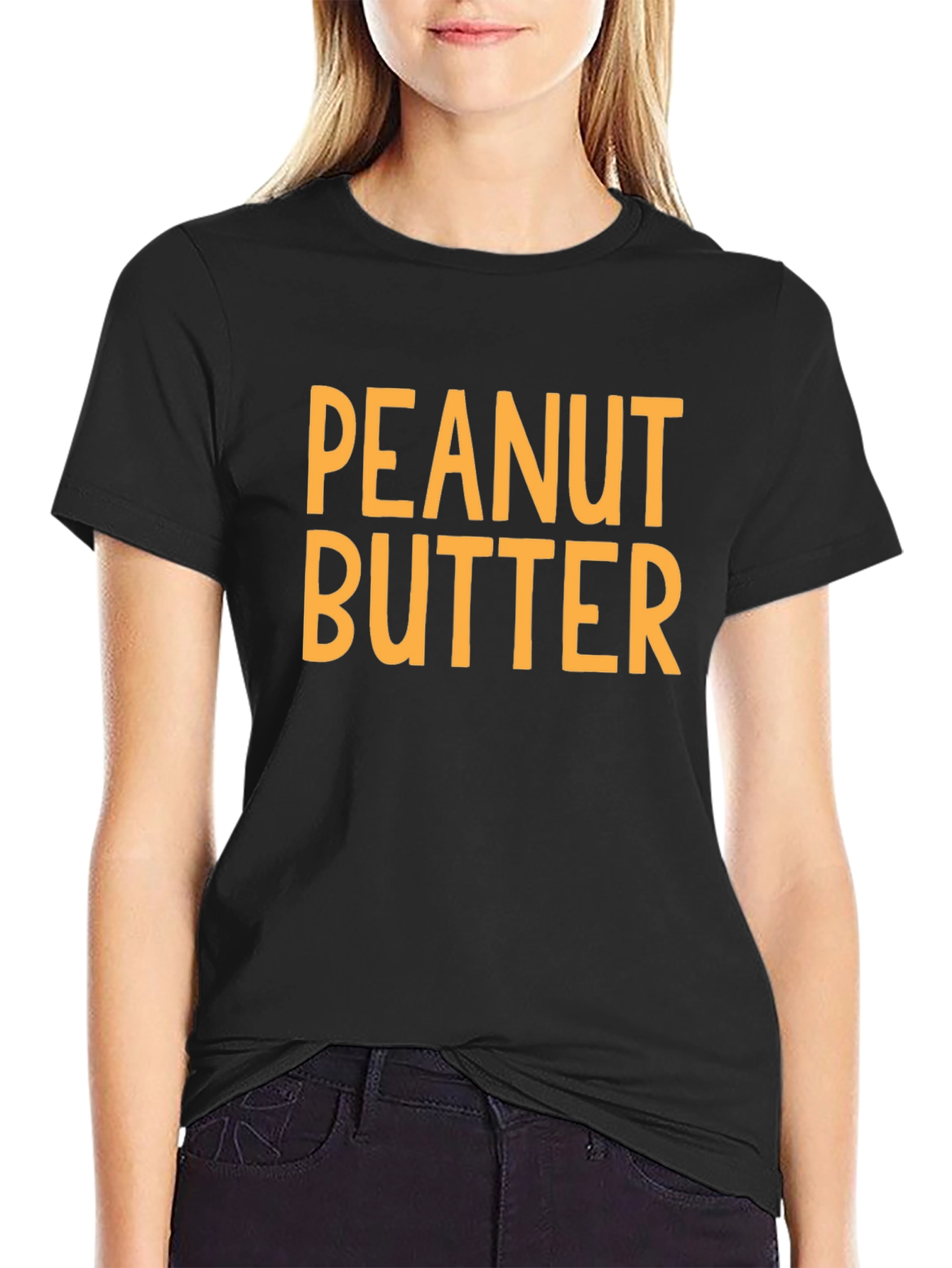 Peanut Butter Graphic T-Shirt - Black - 2