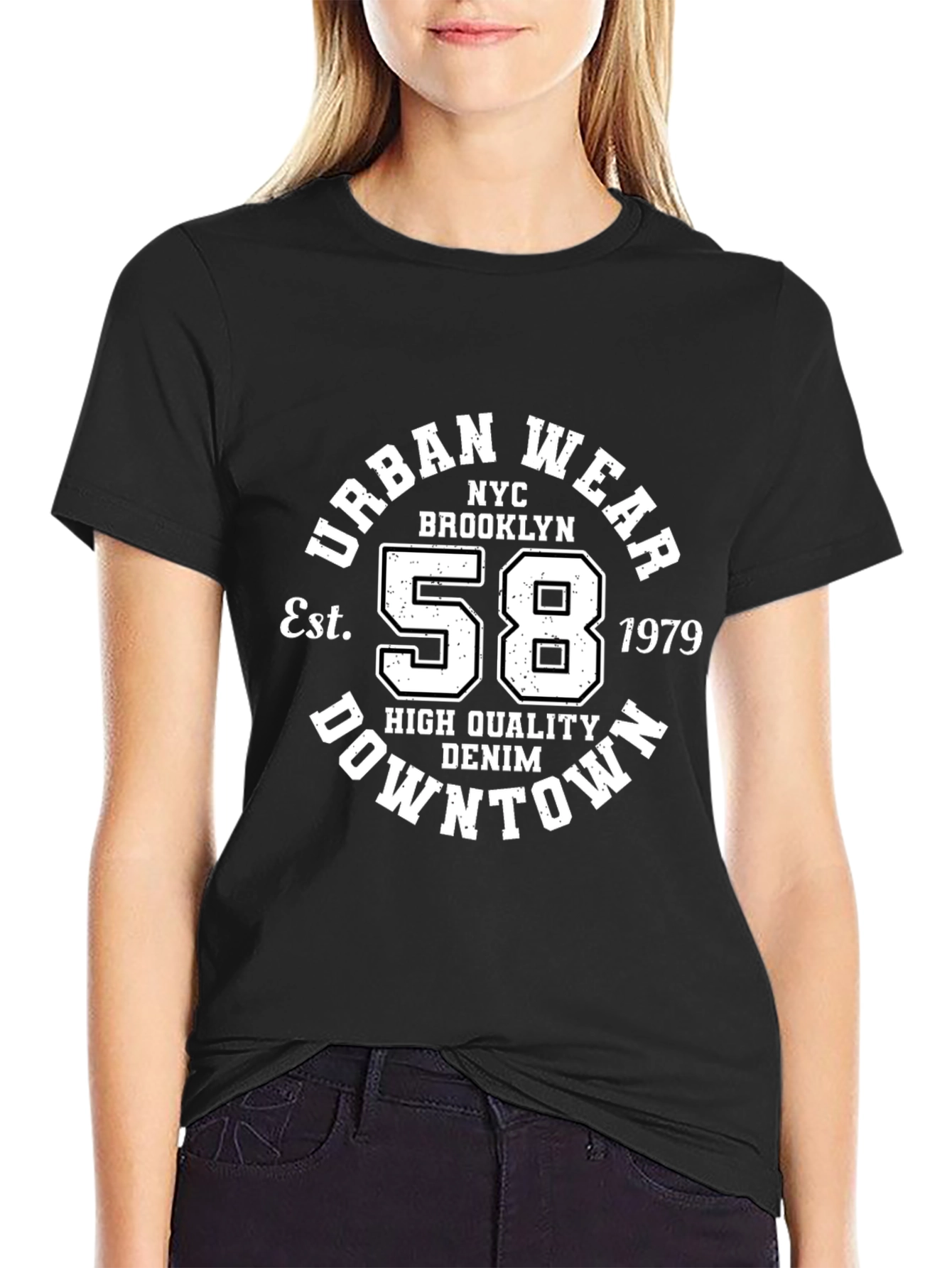 Black Urban Wear NYC Brooklyn 58 T-Shirt view 2