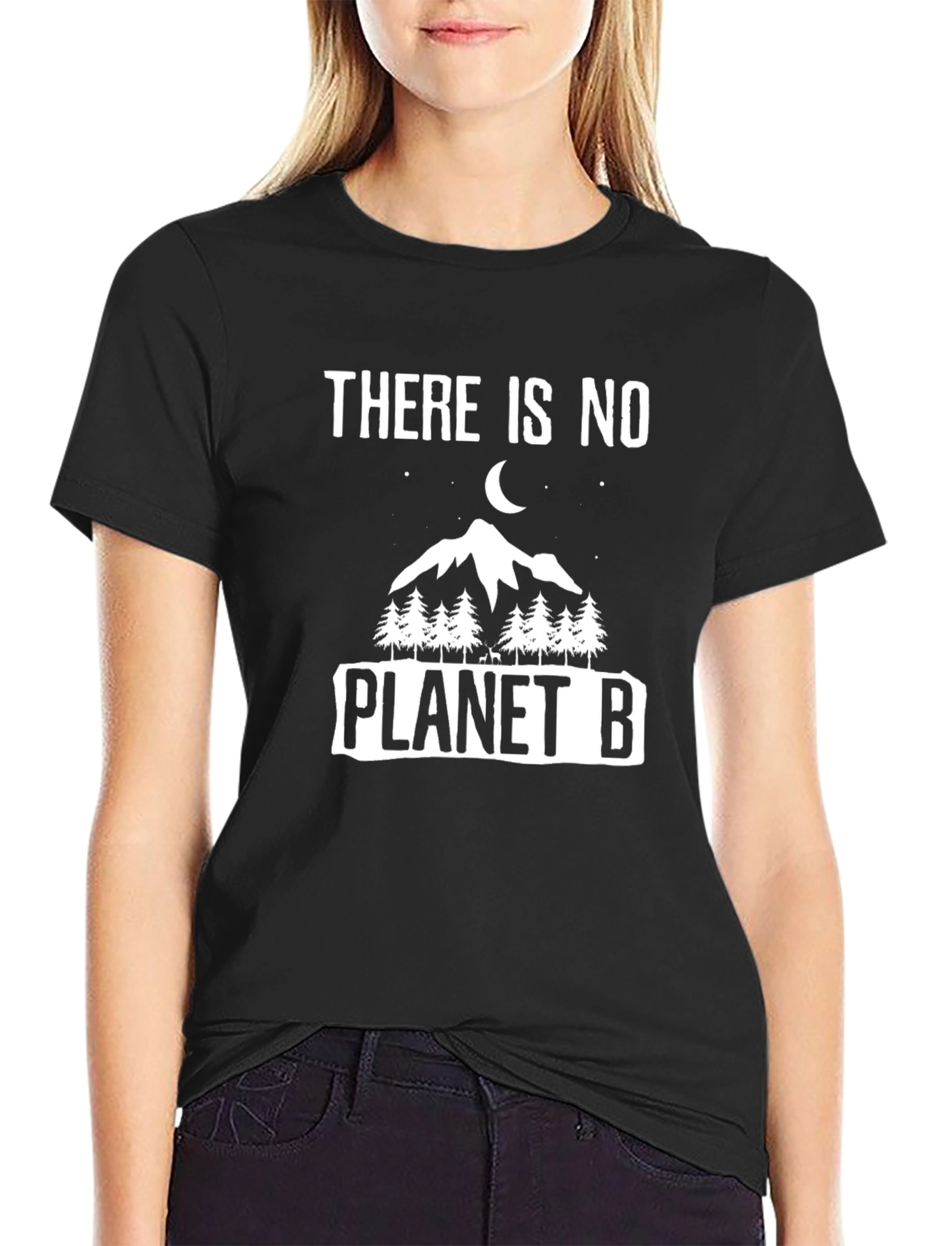 Black No Planet B Graphic Tee view 2