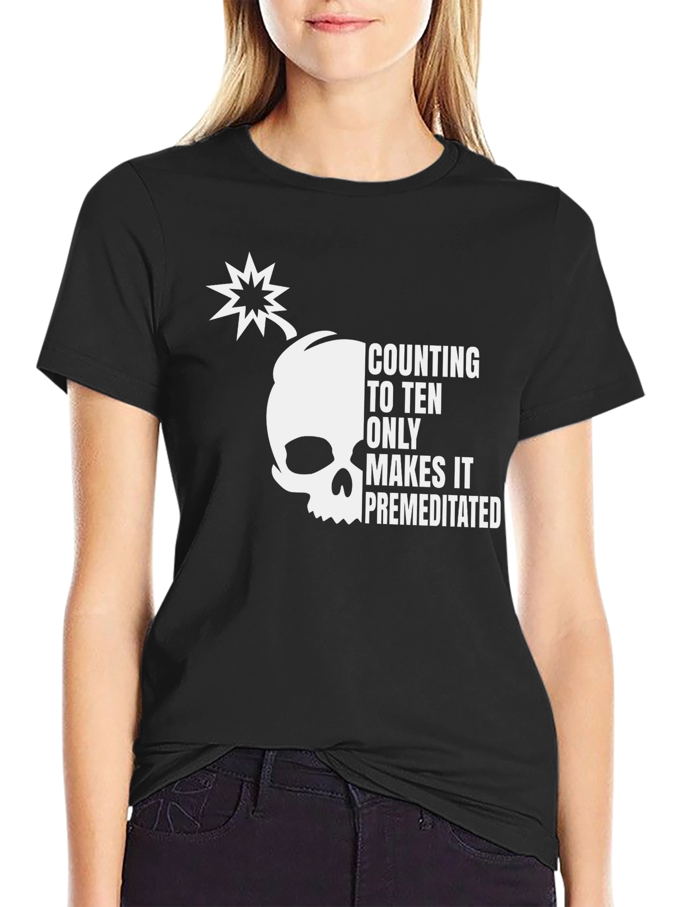 Black Counting to Ten T-Shirt view 2