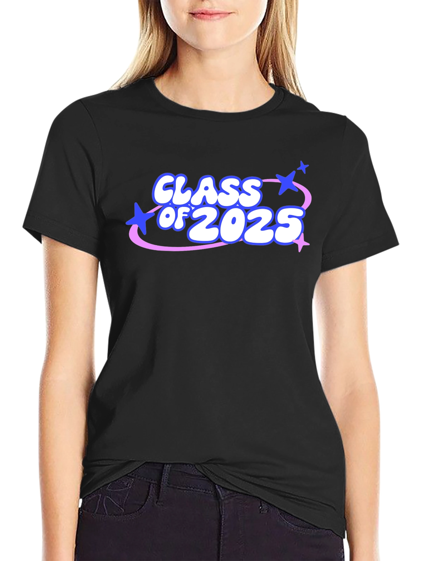 Black Class of 2025 Graphic Tee view 2