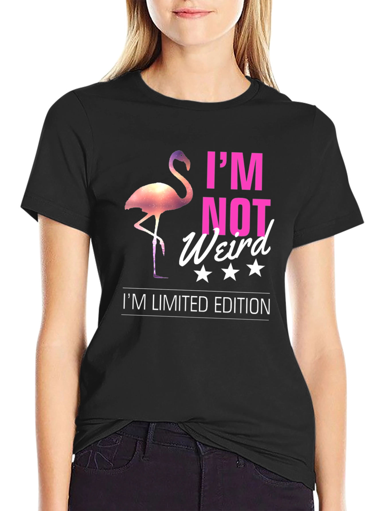 Black I'm Not Weird I'm Limited Edition Graphic T-Shirt view 2