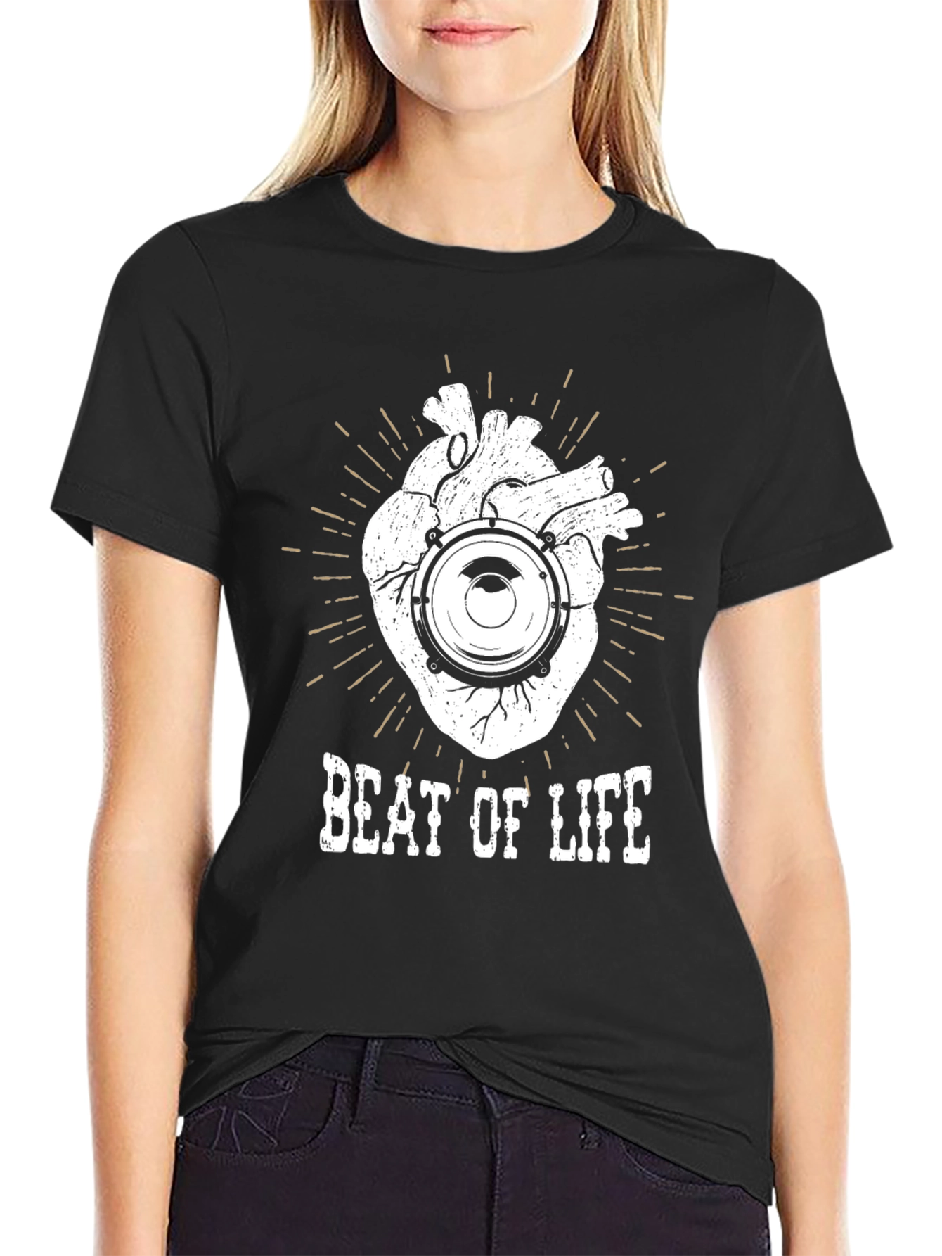 Beat of Life Graphic Tee - Music Lover Shirt - 2