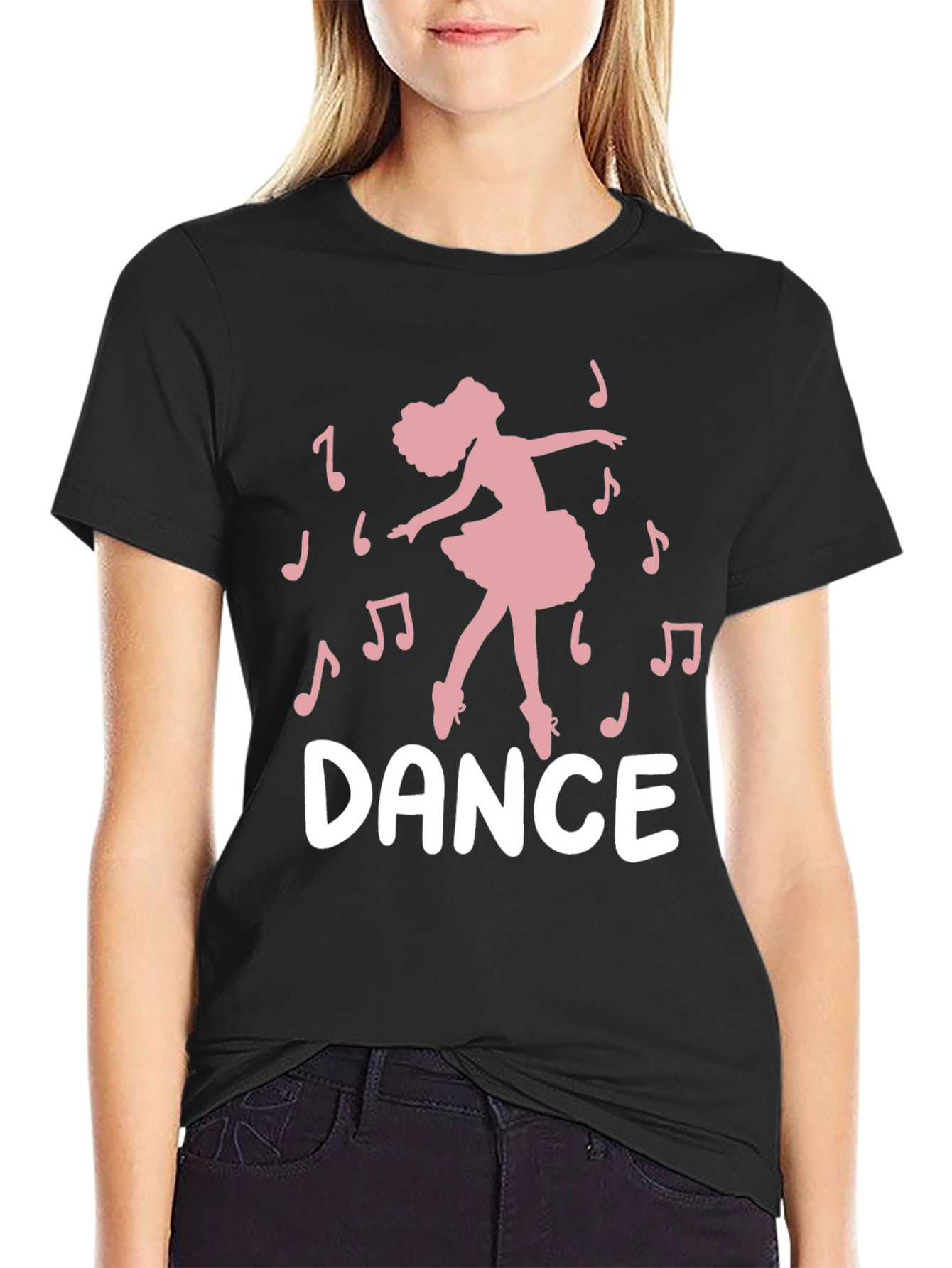 Black Dance Silhouette T-Shirt view 2