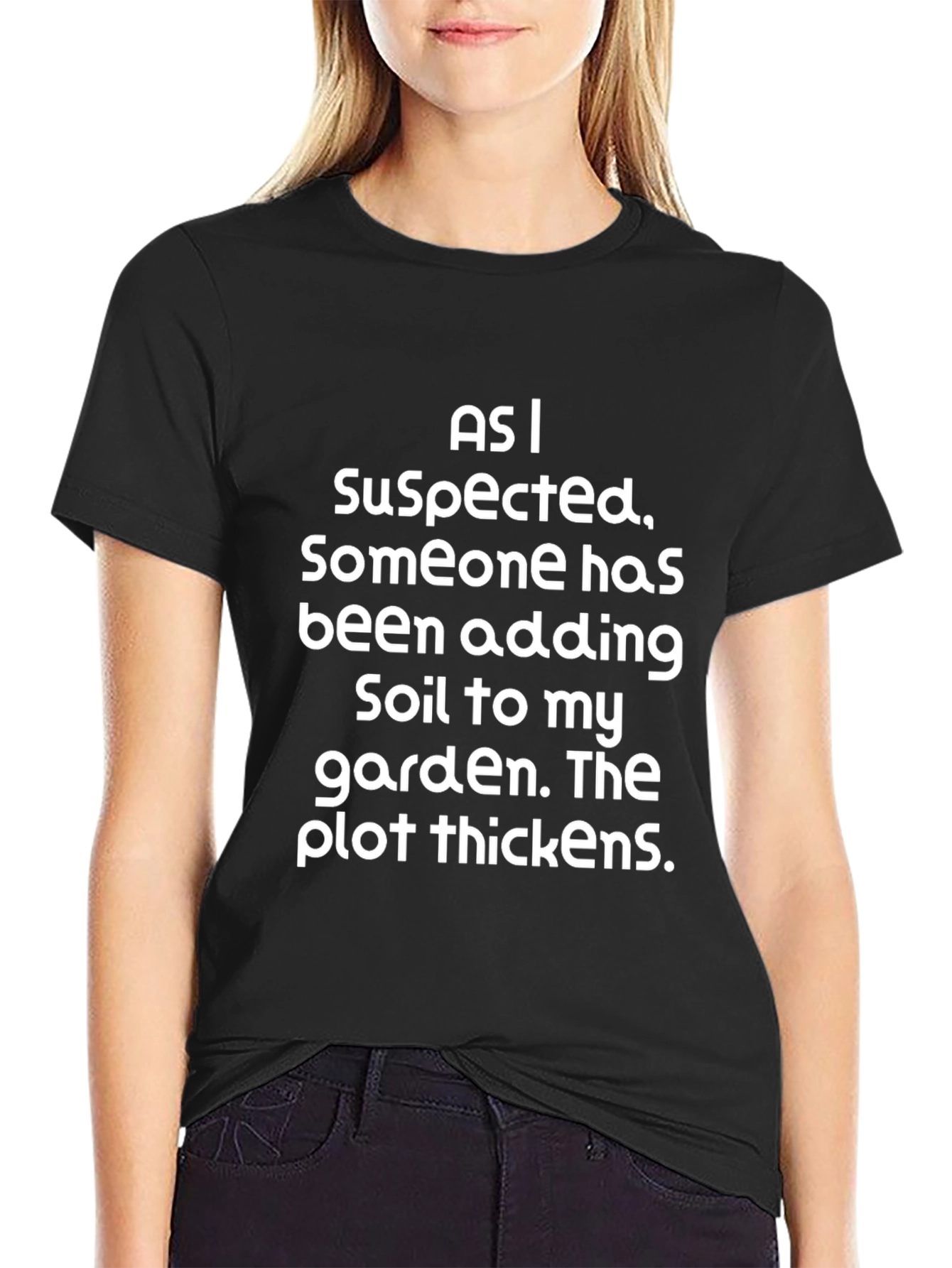 Black Funny Garden T-Shirt: The Plot Thickens view 2