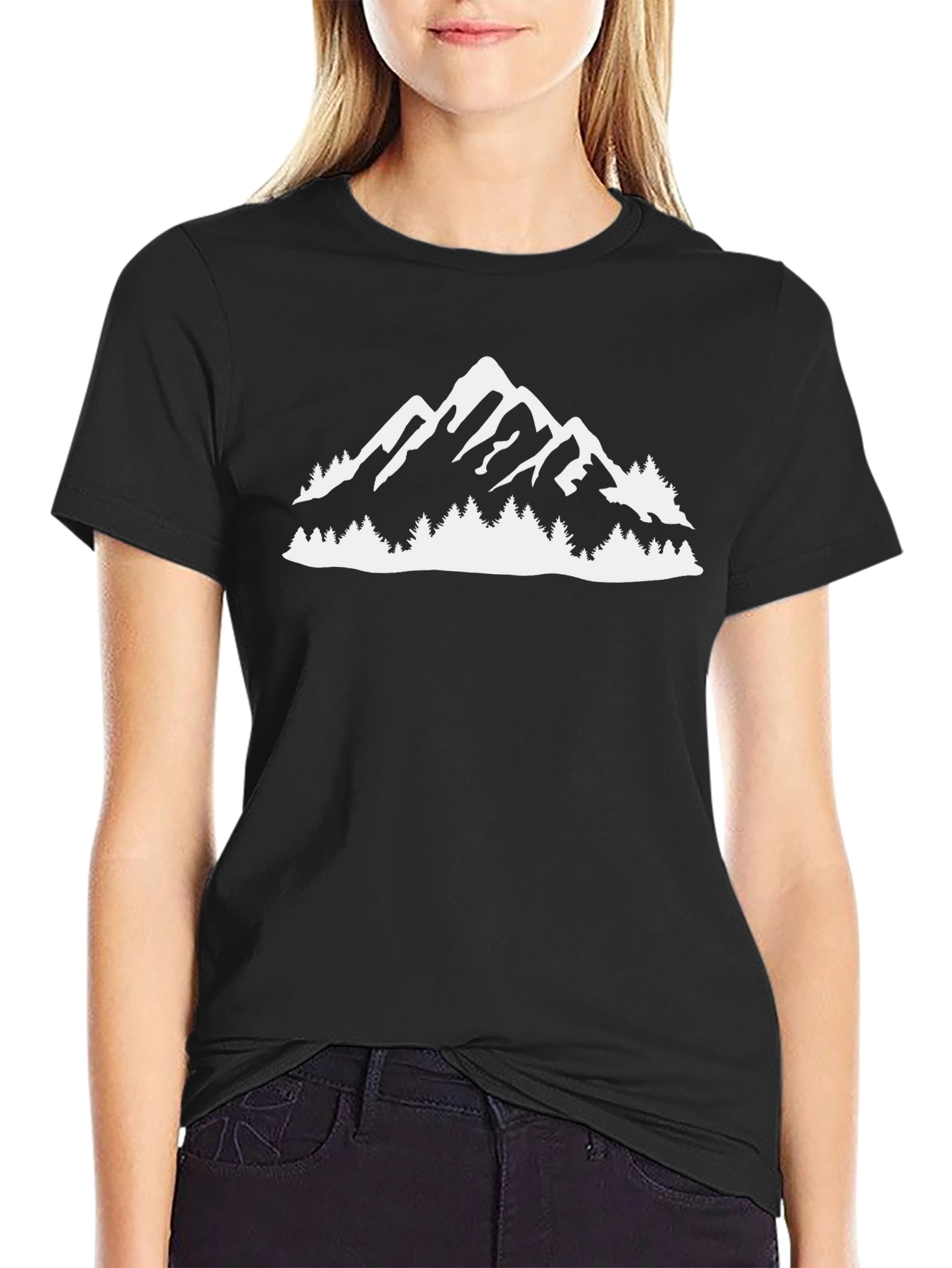 Black Mountain Graphic Tee - Nature Lover's T-Shirt view 2