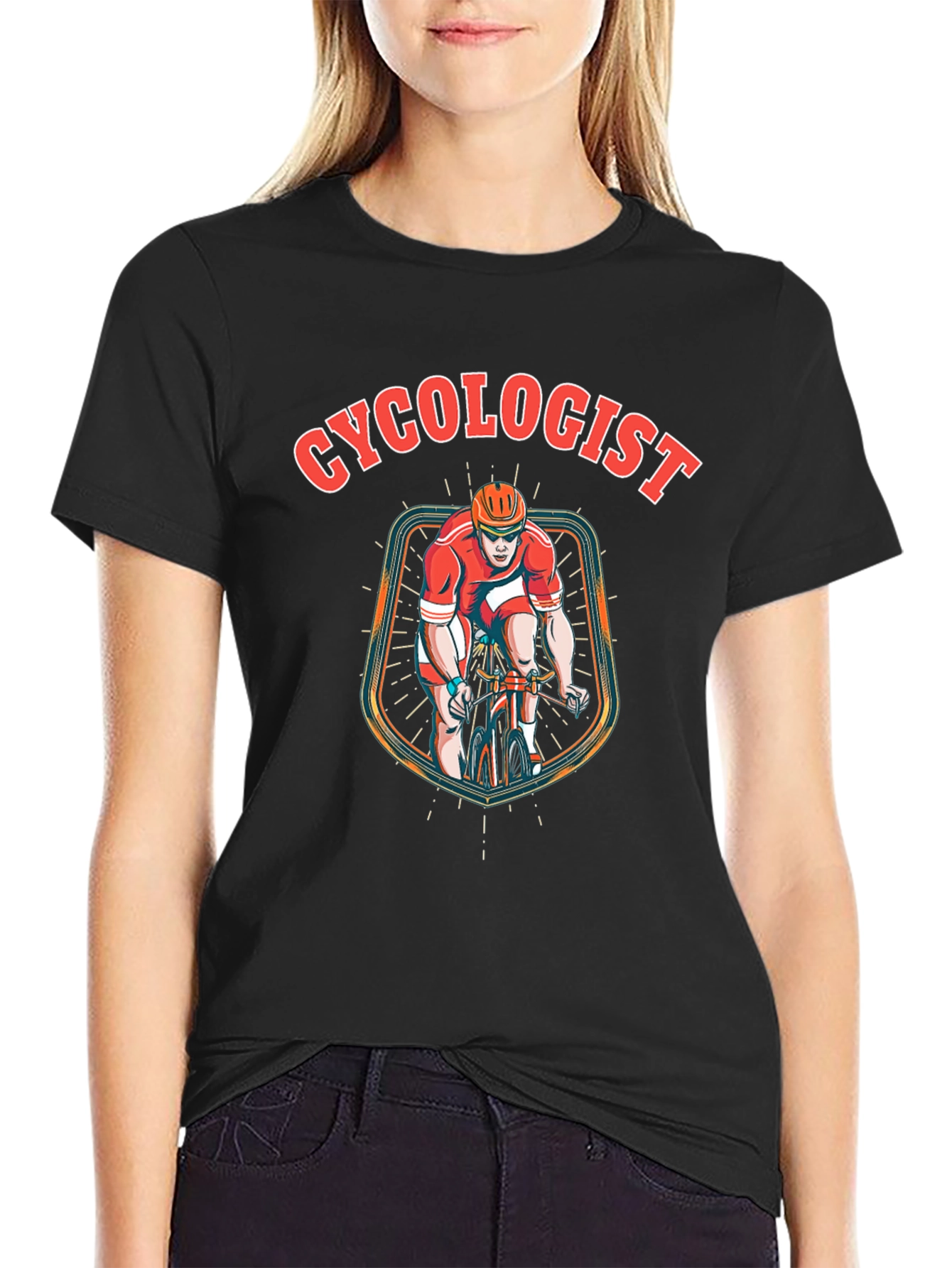 Black Cycologist Cycling T-Shirt - Ride in Style! view 2