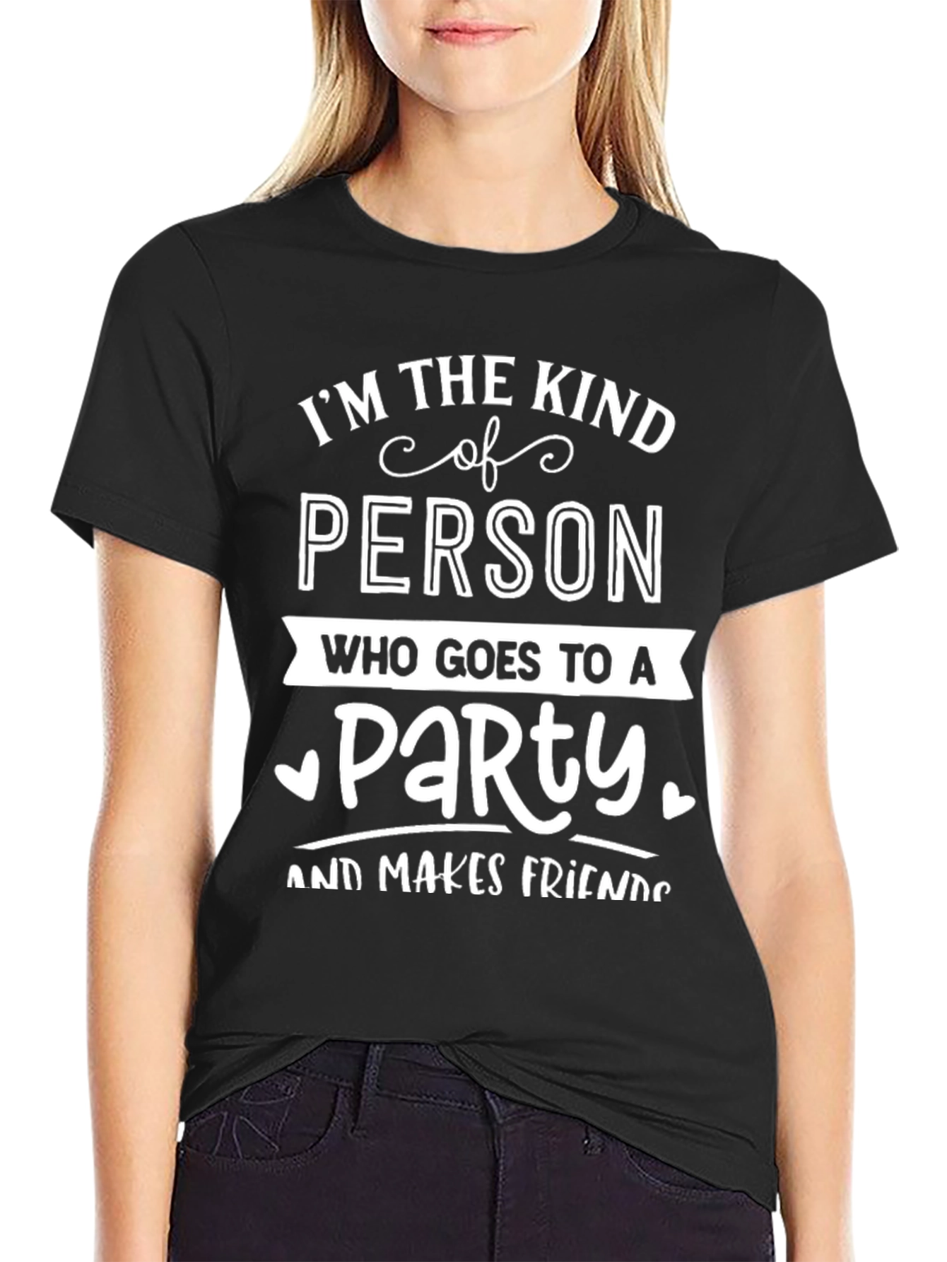 Black Kind of Person Party T-Shirt view 2