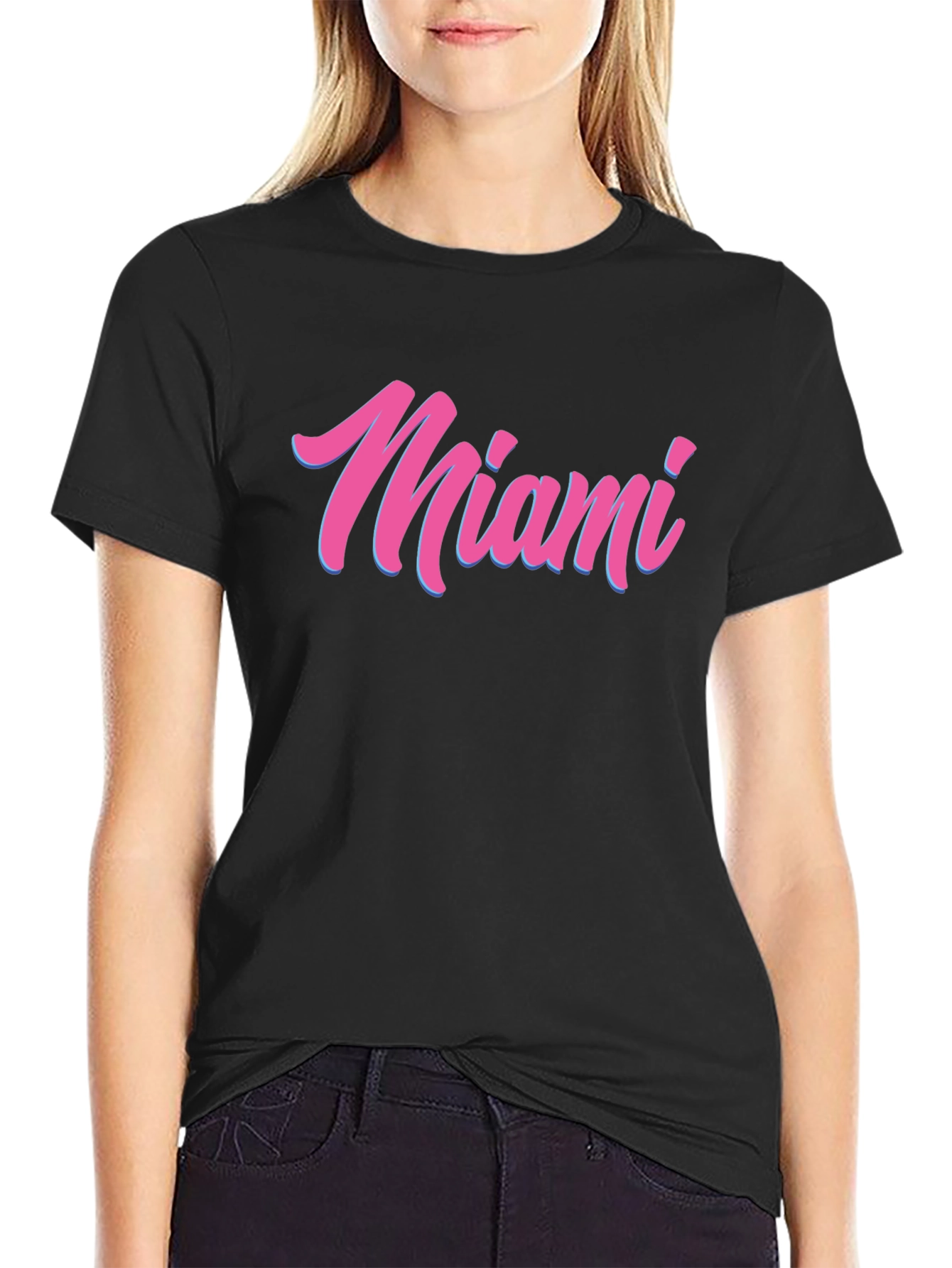 Miami Script T-Shirt - Retro Style Tee - 2