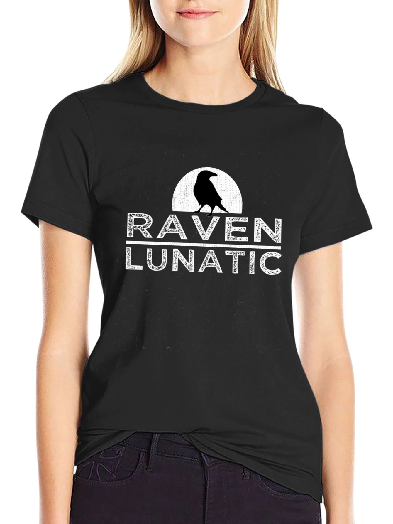 Black Raven Lunatic Graphic Tee view 2