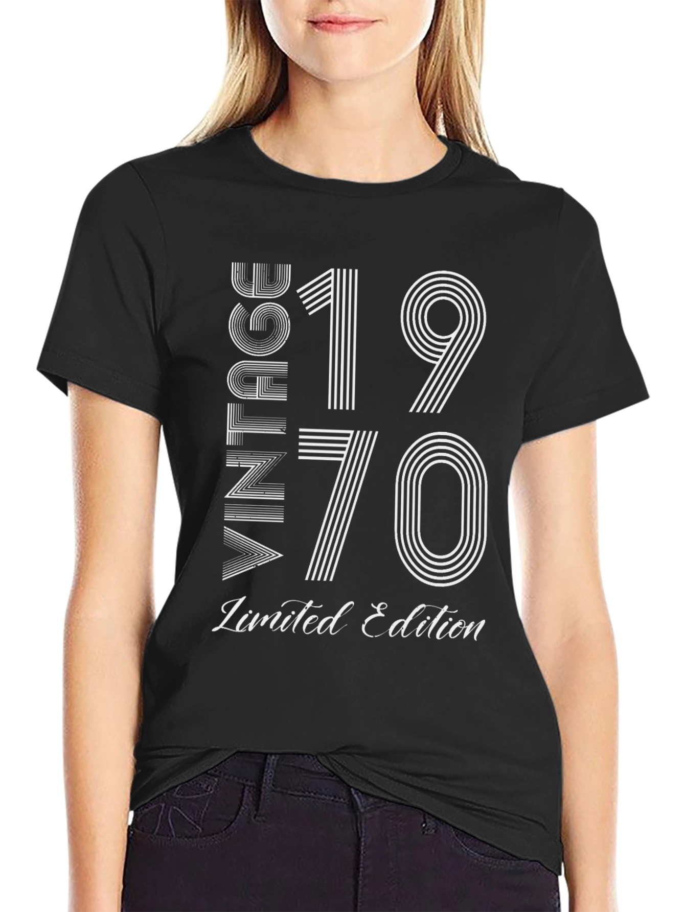 Black Vintage 1970 Limited Edition Graphic Tee view 2