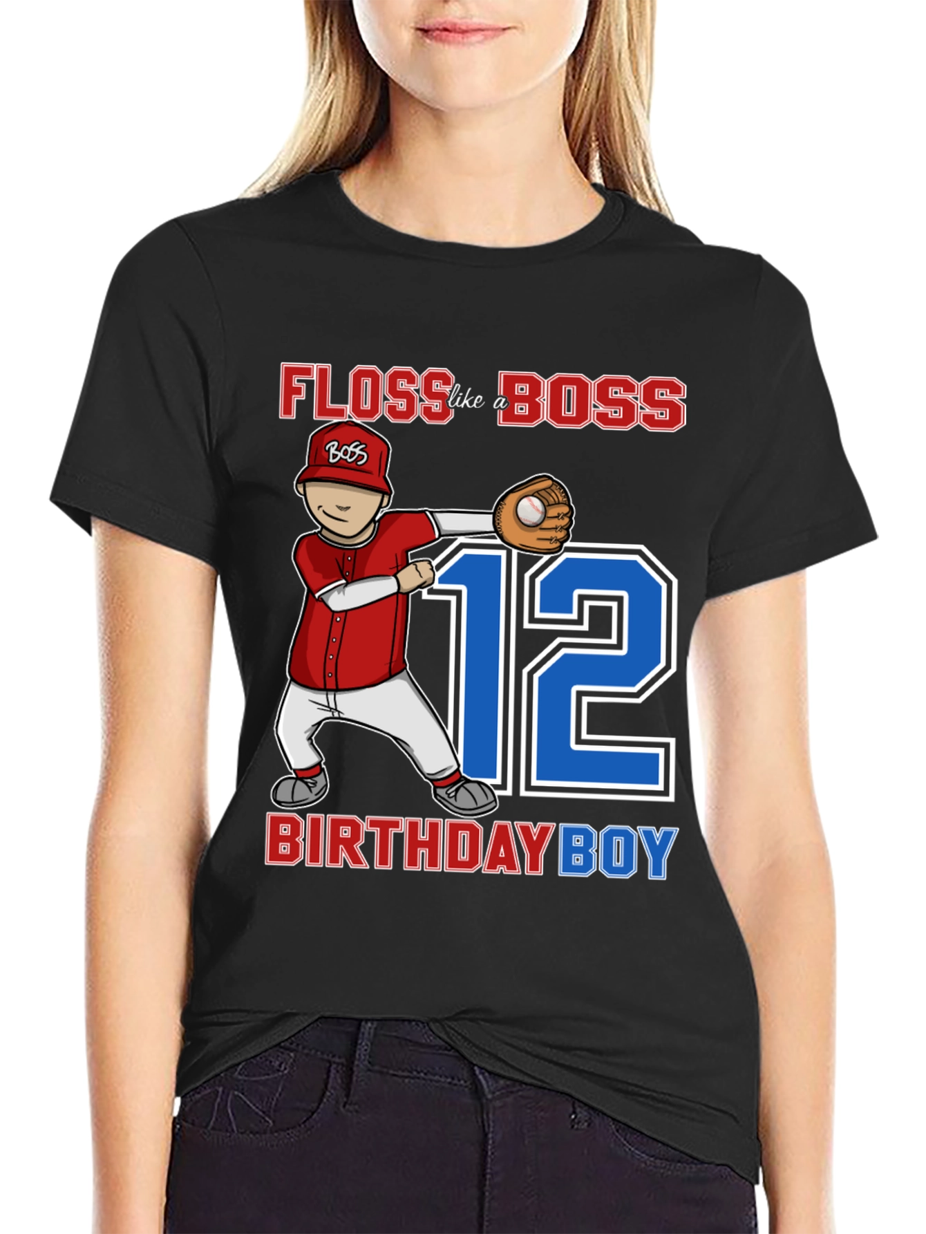 Floss Like a Boss 12th Birthday Boy T-Shirt - 2