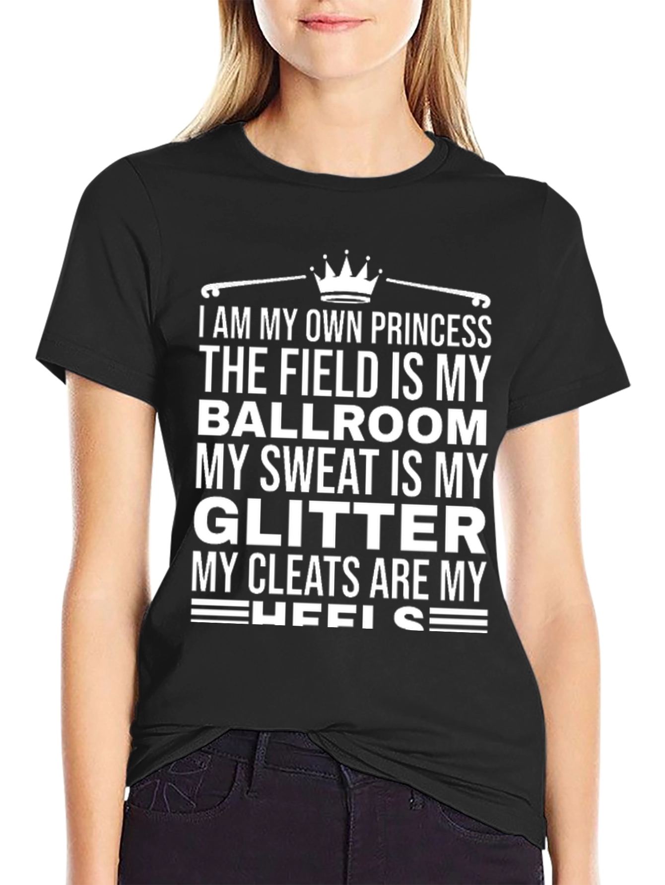 Black I Am My Own Princess T-Shirt view 2