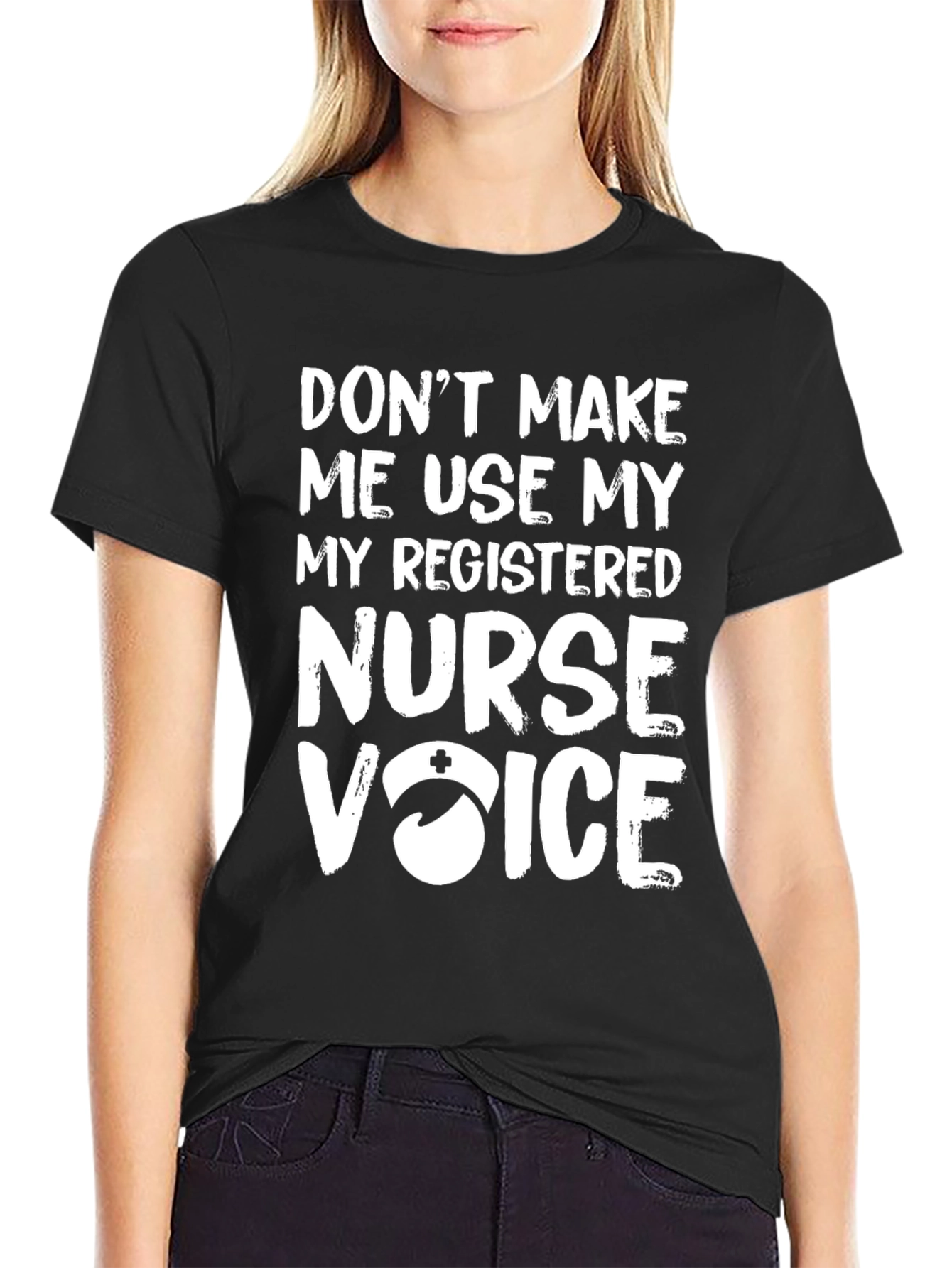 Black Registered Nurse Voice T-Shirt view 2