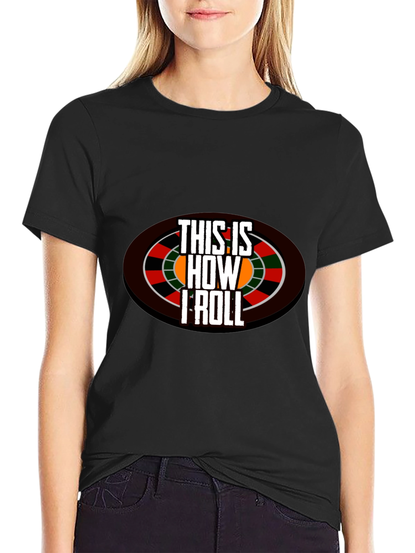 Black This is How I Roll Casino T-Shirt view 2