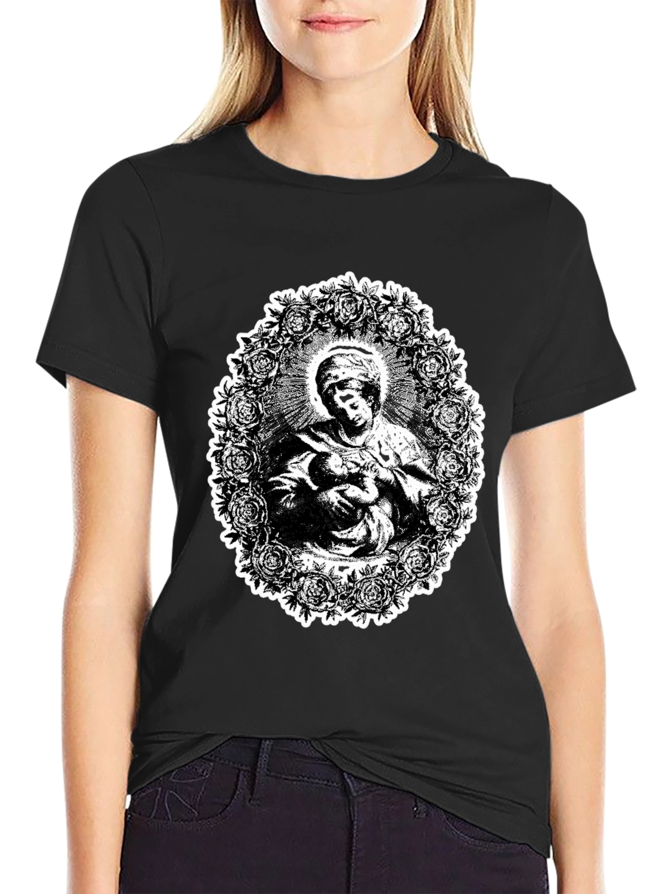 Black Madonna & Child Graphic Tee view 2