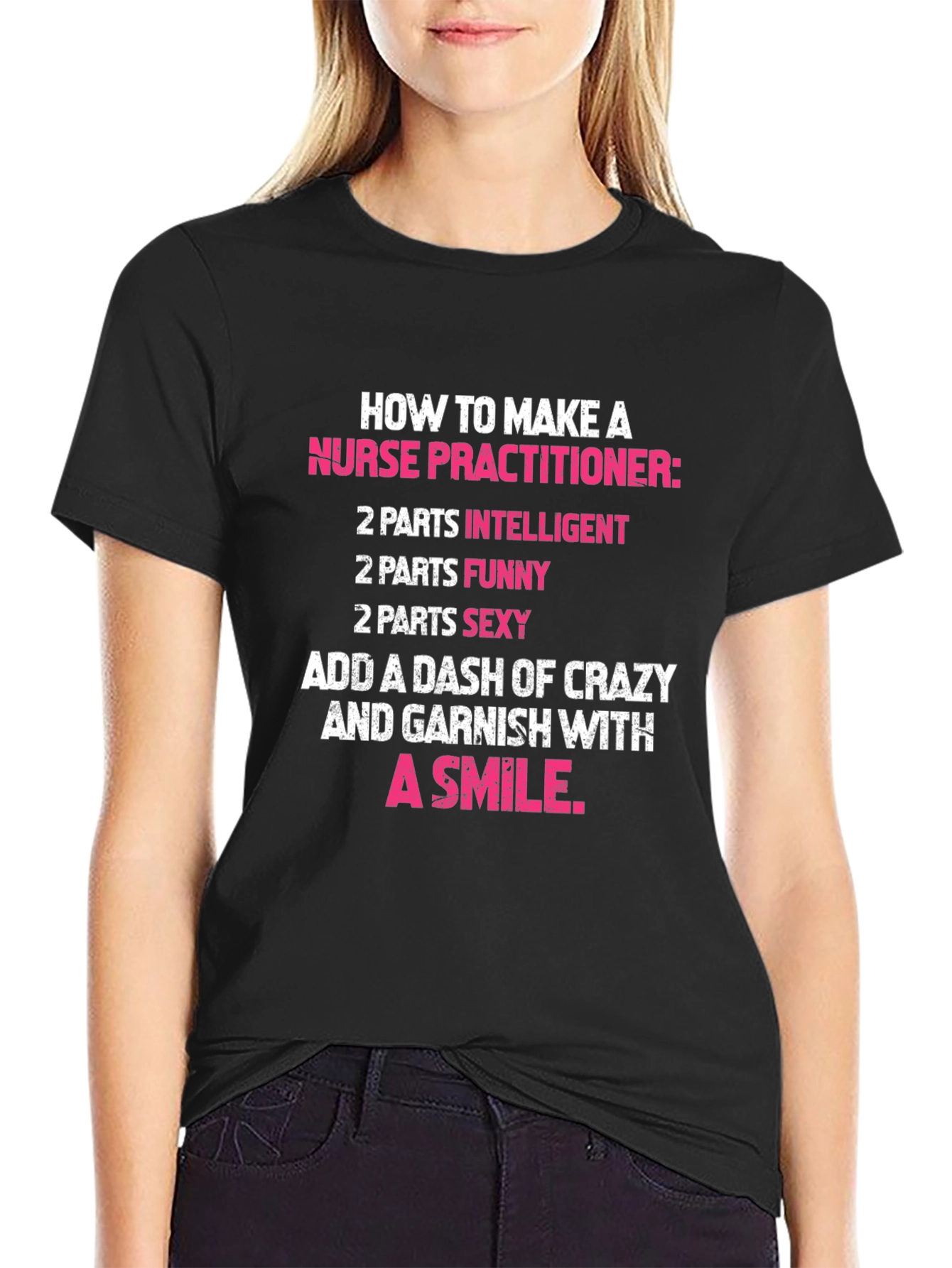 Black Nurse Practitioner Recipe T-Shirt view 2