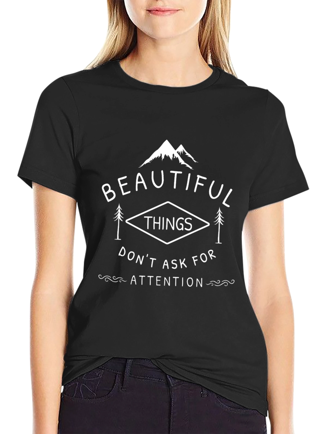 Black Beautiful Things Graphic Tee - Black view 2
