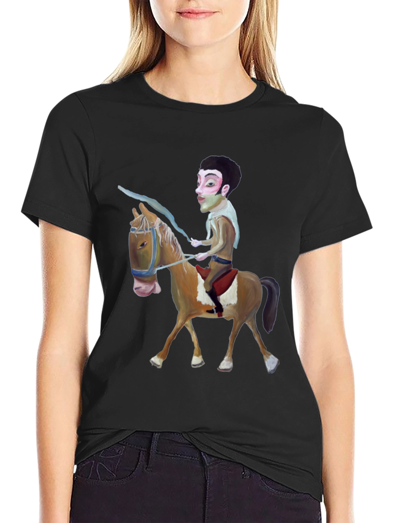 Black Man on Horseback Graphic Tee view 2