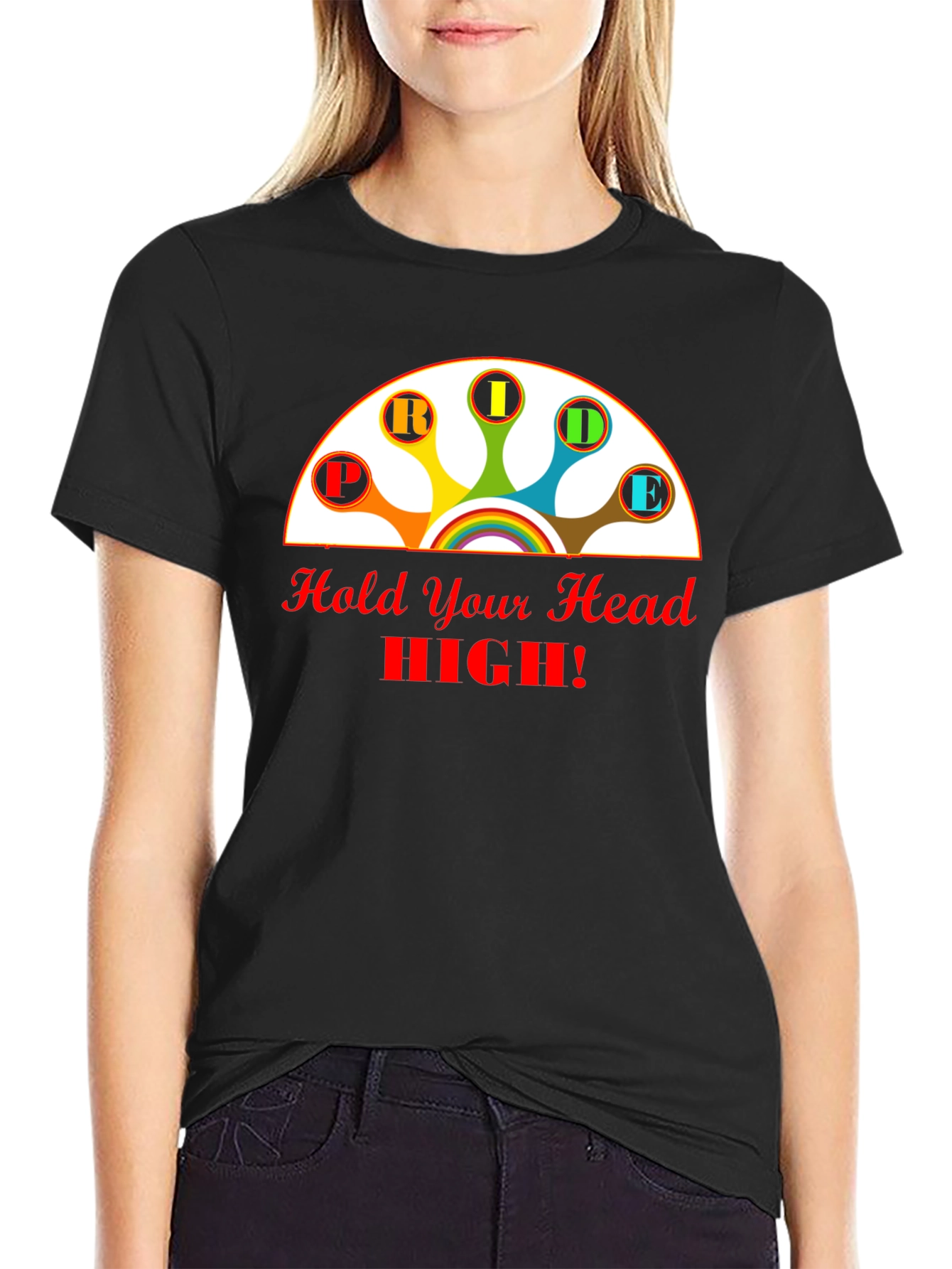 Black Pride T-Shirt - Hold Your Head High! view 2