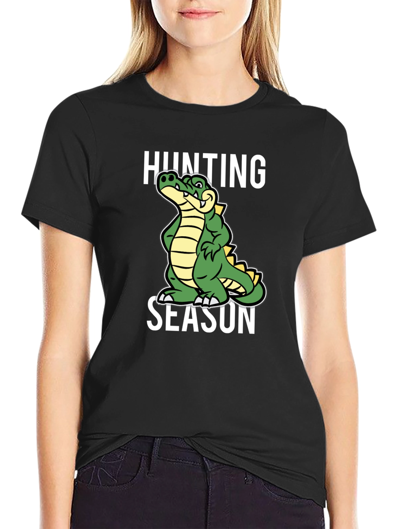 Black Hunting Season Alligator T-Shirt - Black view 2
