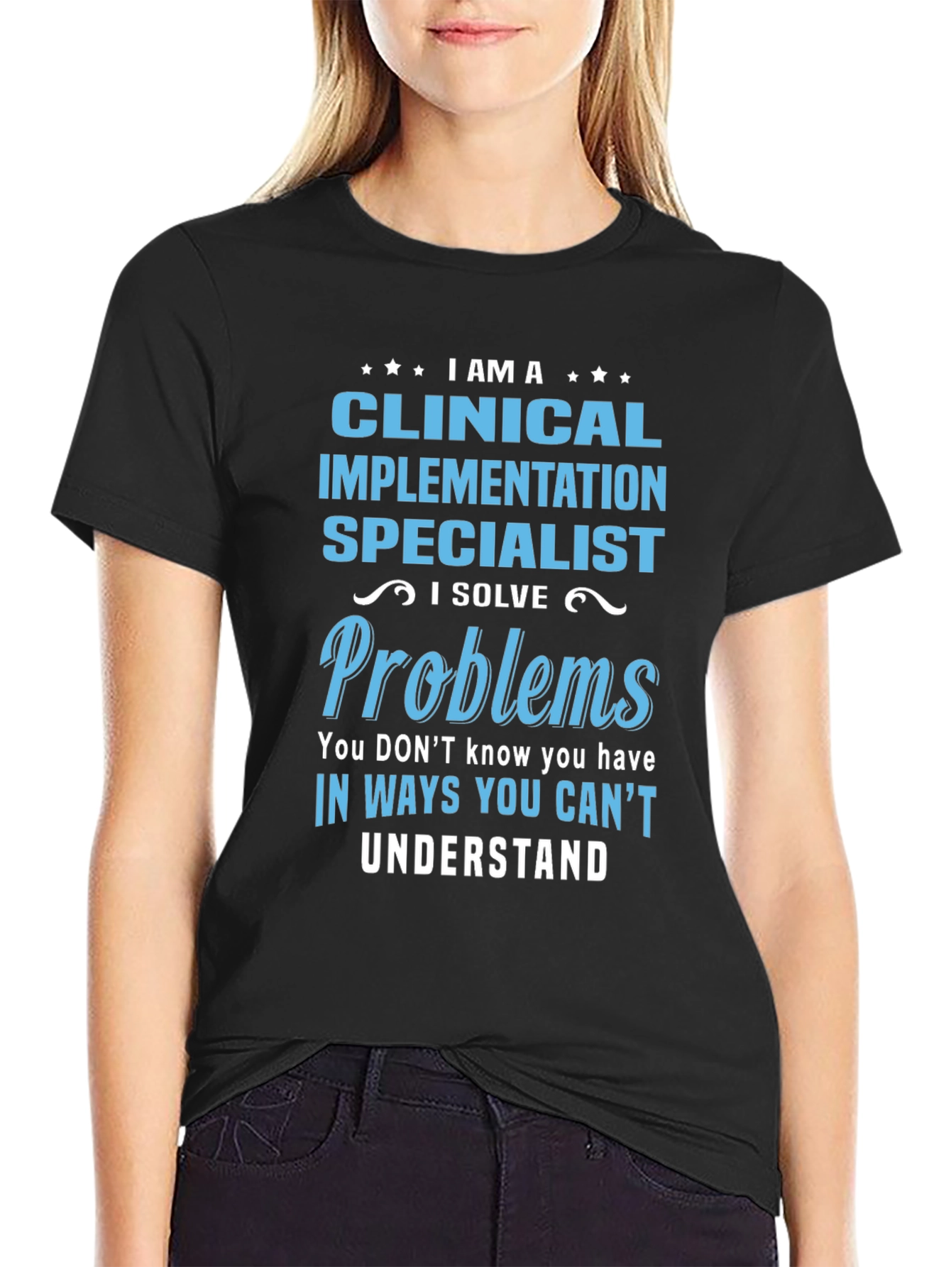 Black Clinical Implementation Specialist T-Shirt view 2