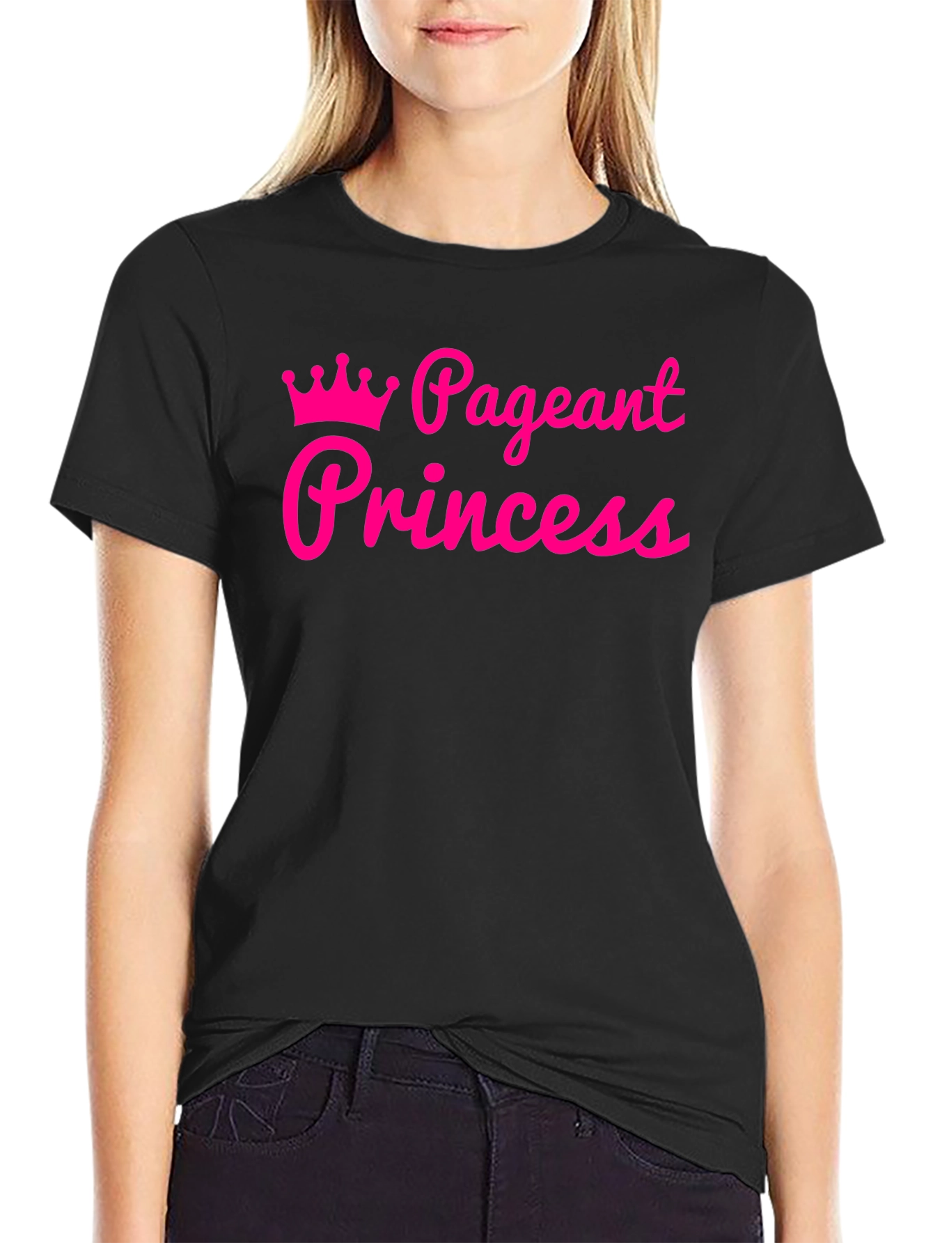 Black Pageant Princess Black T-Shirt view 2