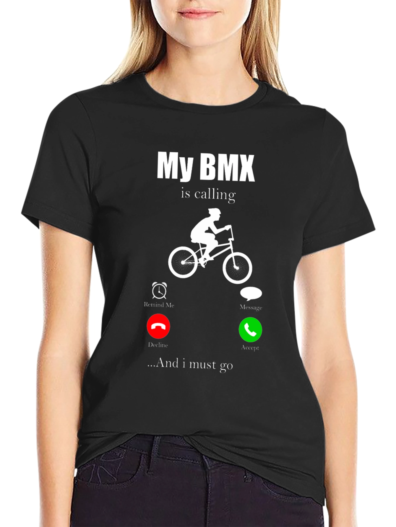 My BMX Is Calling T-Shirt - Ride On! - 2