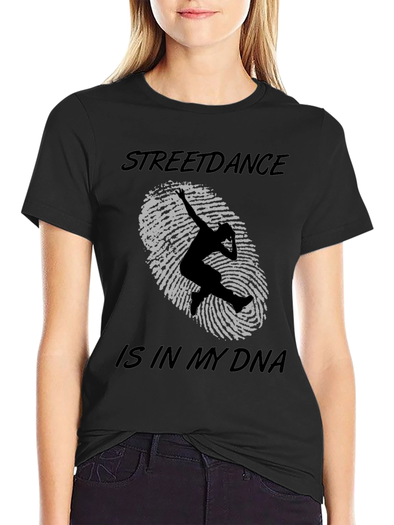 Black Streetdance DNA Graphic T-Shirt view 2