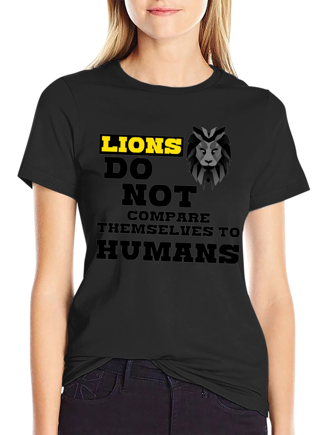 Black Lion's Don't Compare T-Shirt view 2