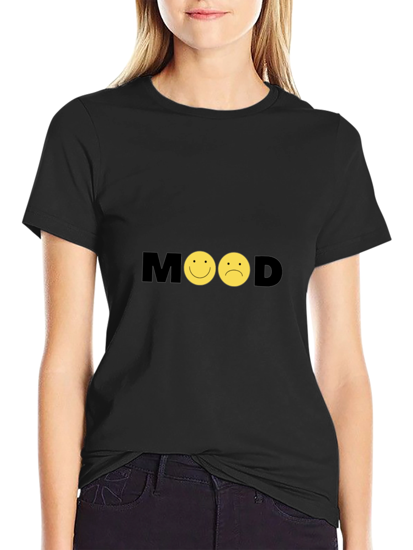 Black Mood Graphic Tee - Express Yourself! view 2