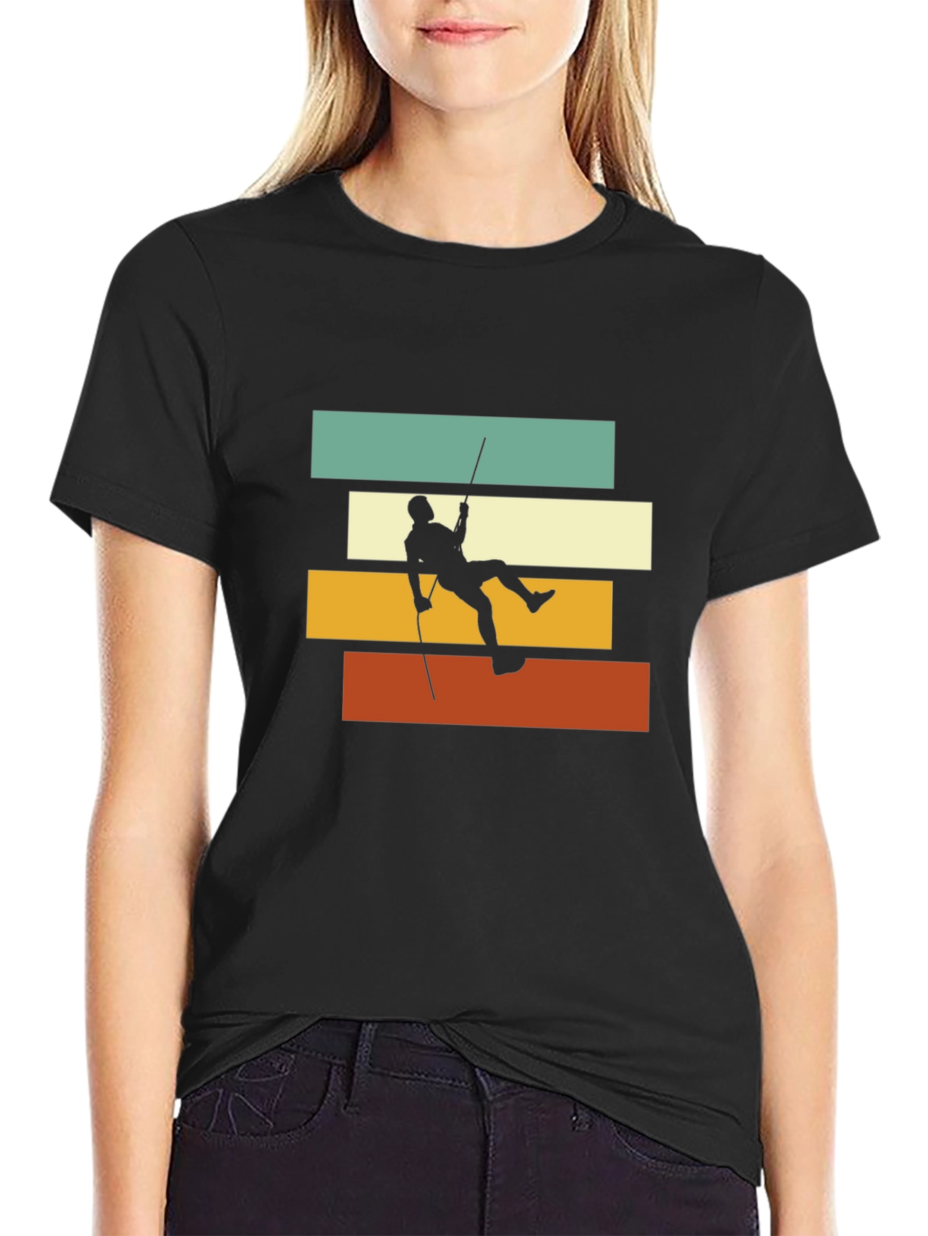 Retro Climber T-Shirt - Vintage Style Climbing Tee - 2