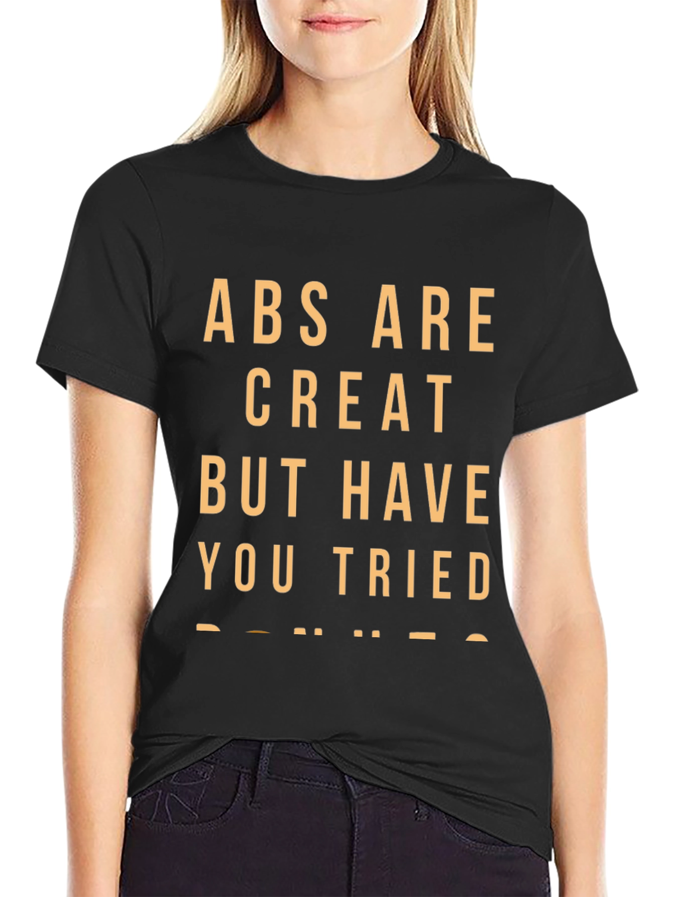 Black Abs are Great T-Shirt Funny Novelty Gym Tee view 2