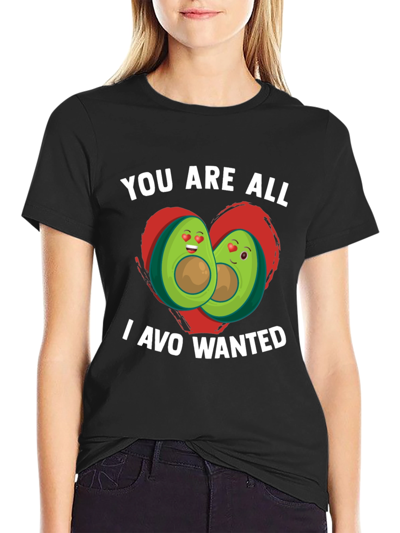 Black Avocado Love Graphic T-Shirt view 2