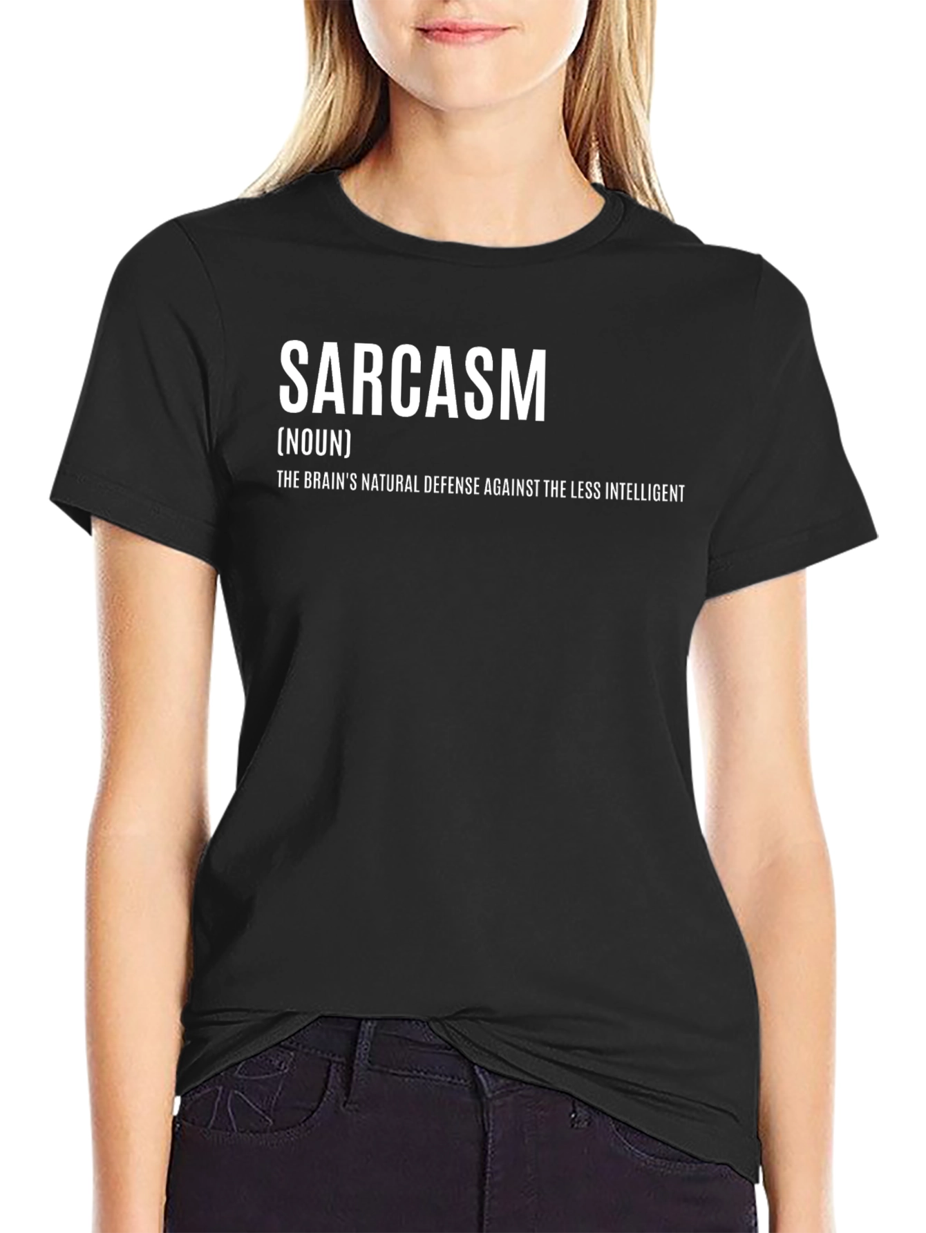 Black Sarcasm Definition T-Shirt - Humorous Graphic Tee view 2