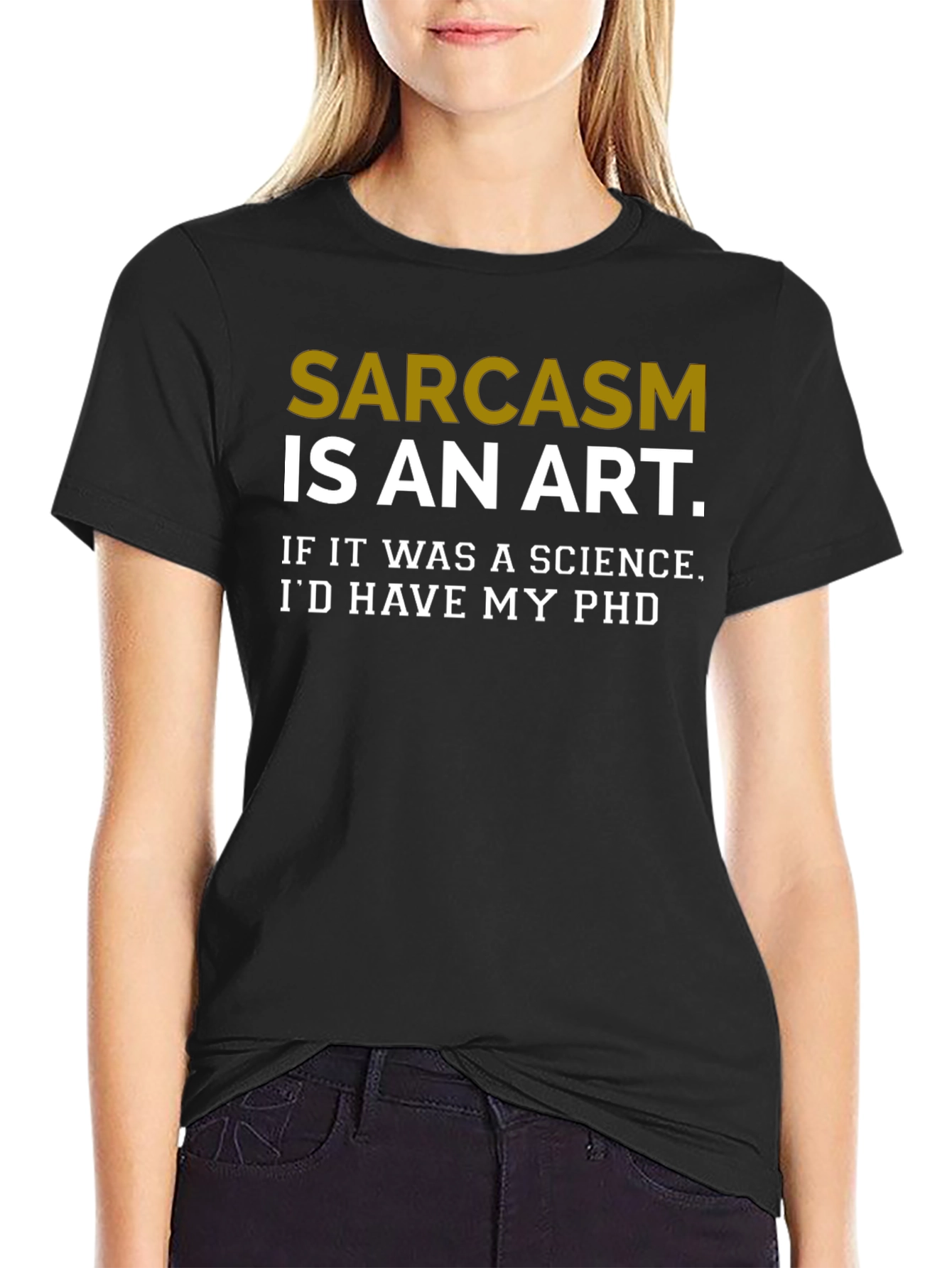 Black Sarcasm is an Art T-Shirt view 2