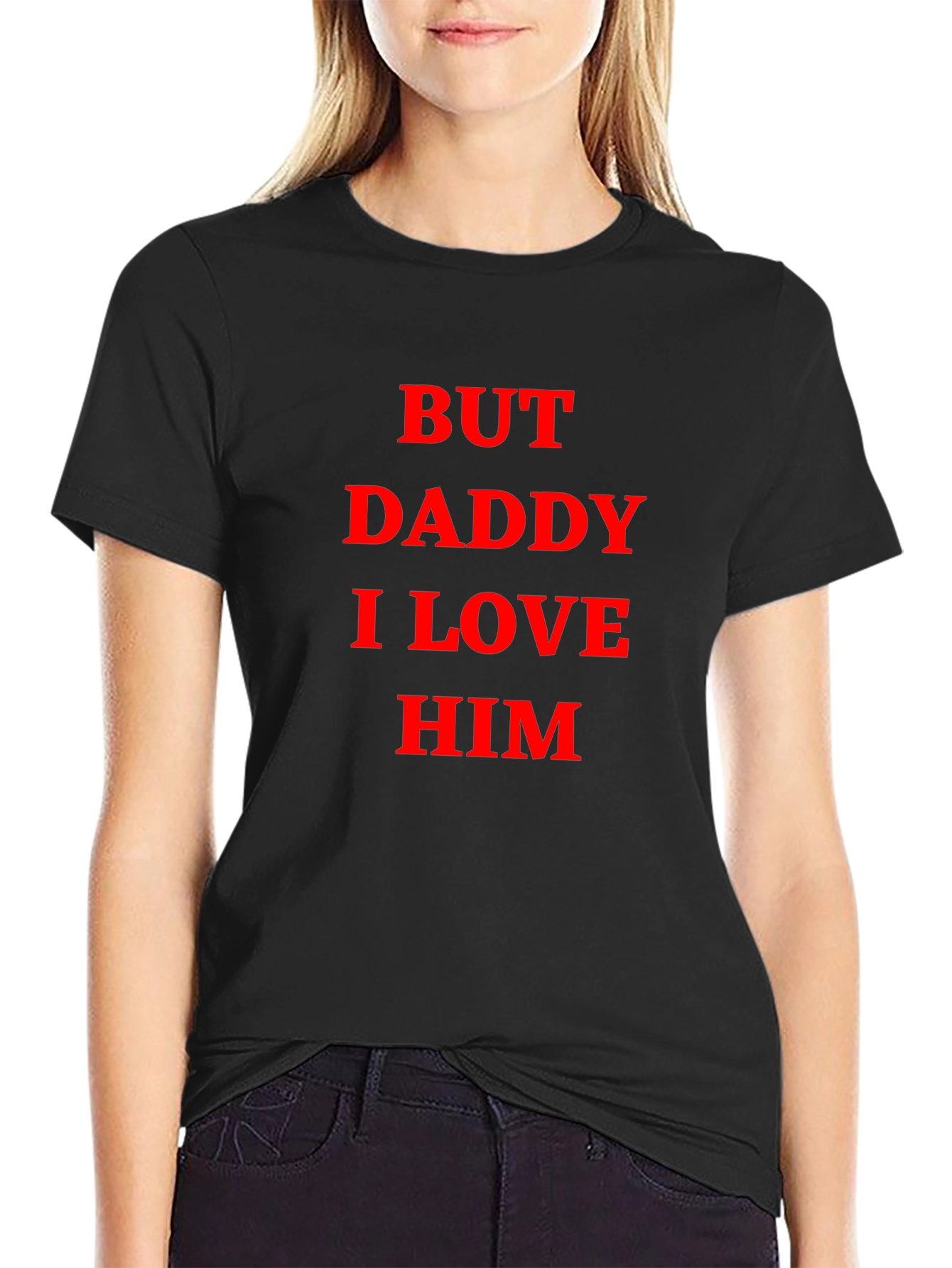 Black But Daddy I Love Him Graphic Tee - Black view 2