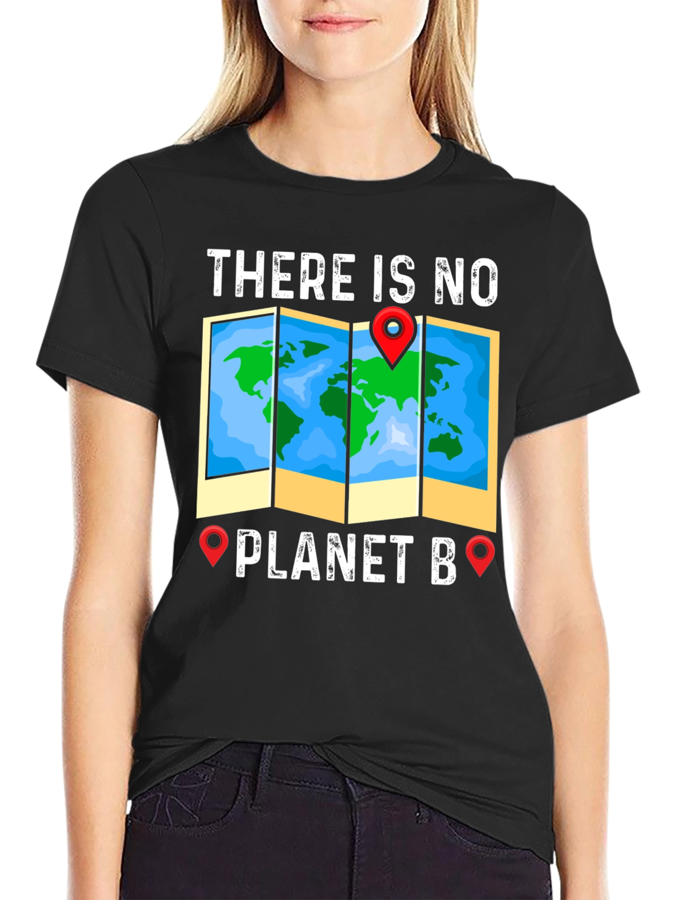 Black No Planet B Graphic Tee view 2