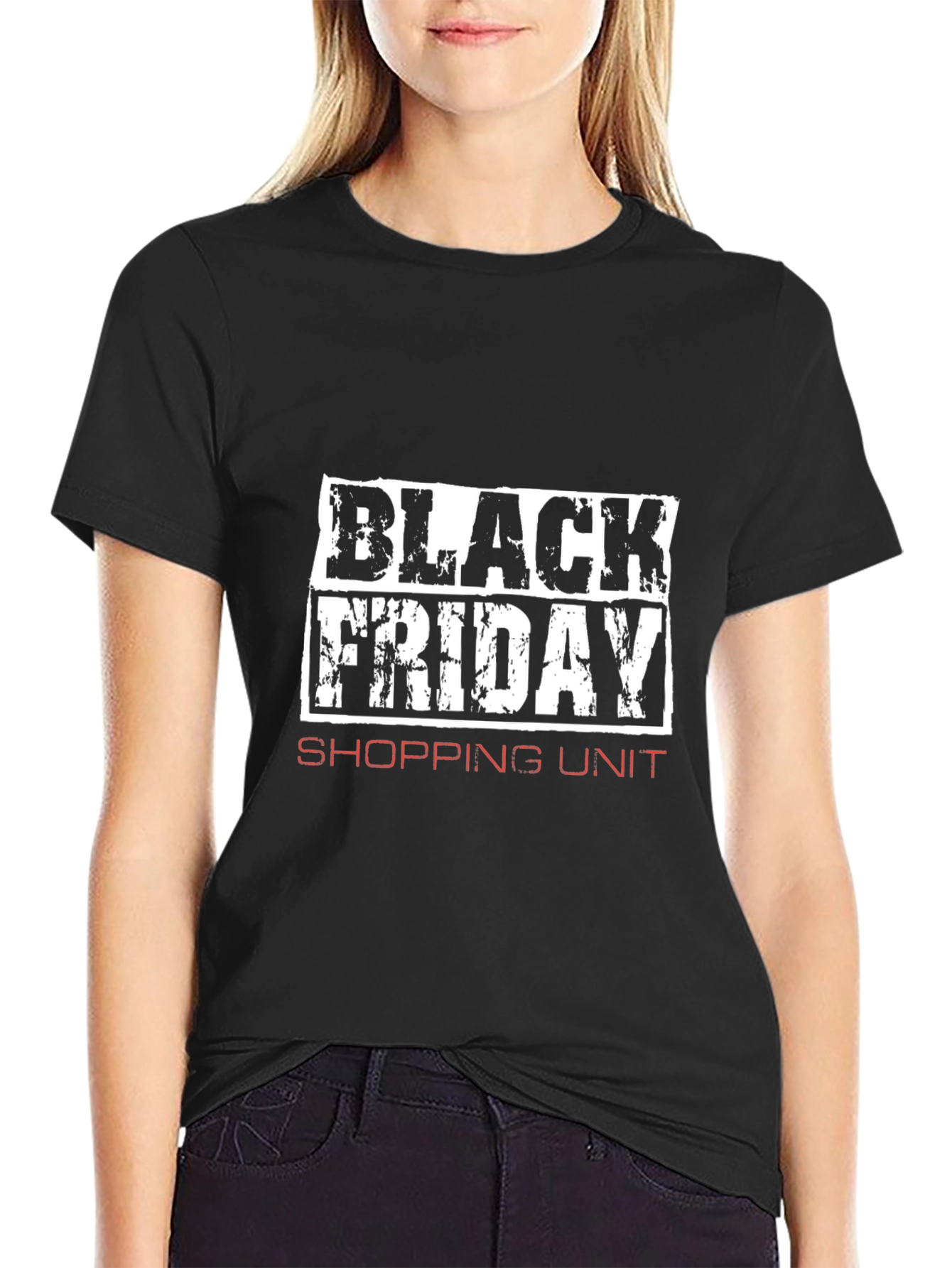 Black Black Friday Shopping Unit Graphic Tee view 2