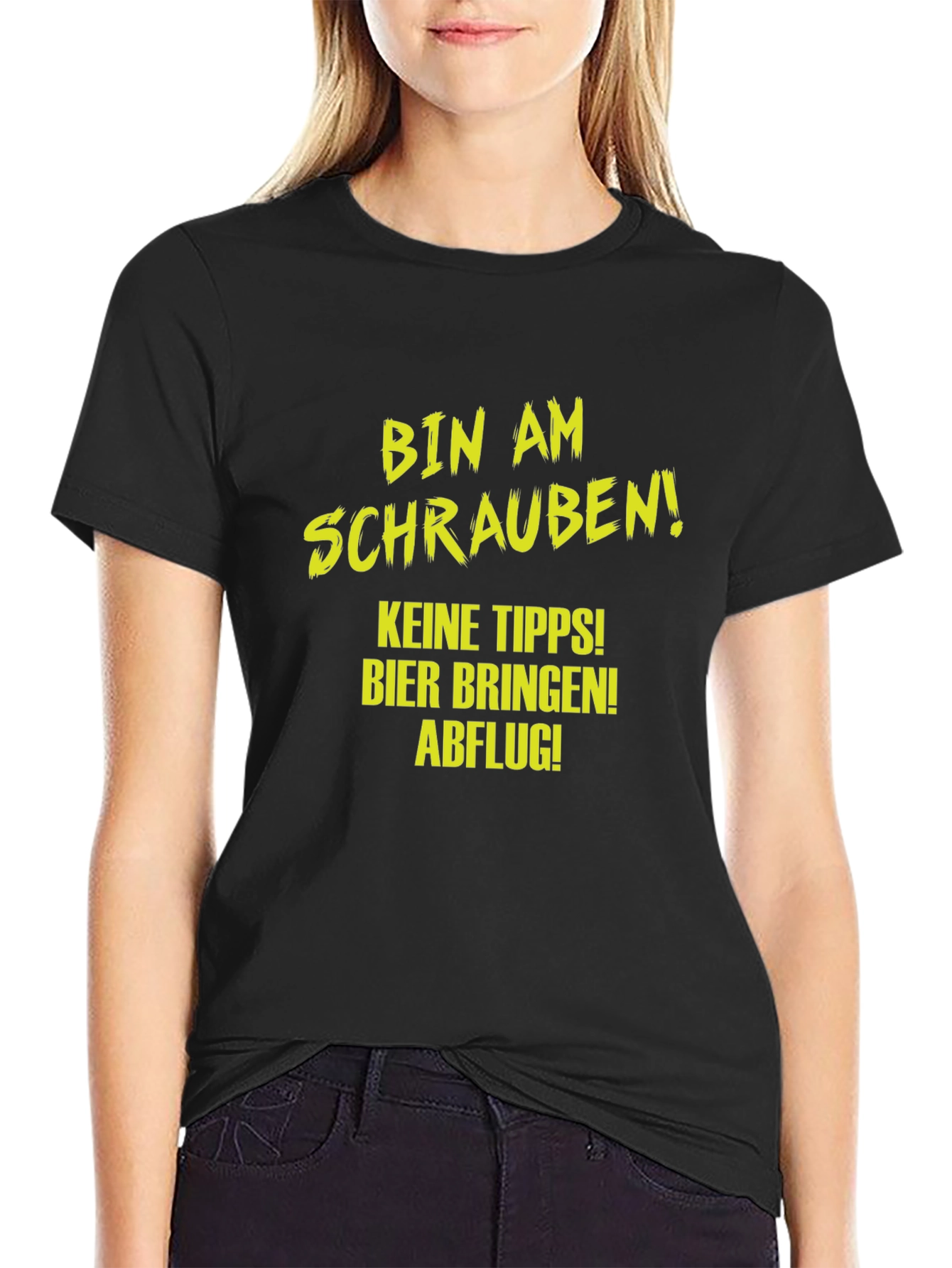 Funny Mechanic T-Shirt - Bin Am Schrauben! Beer & No Tips! - 2