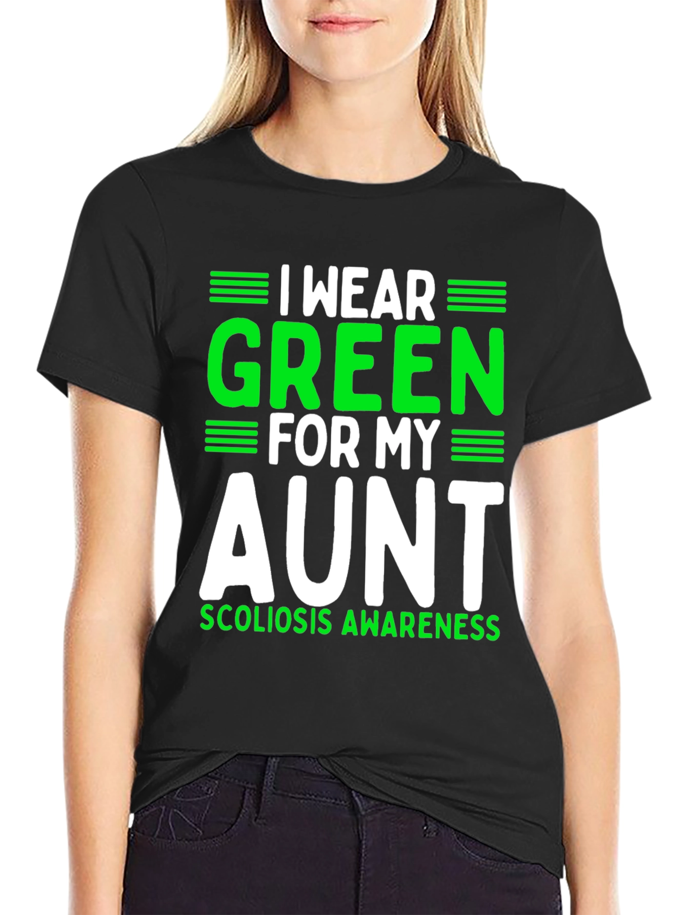 Green Ribbon Scoliosis Awareness T-Shirt - 2